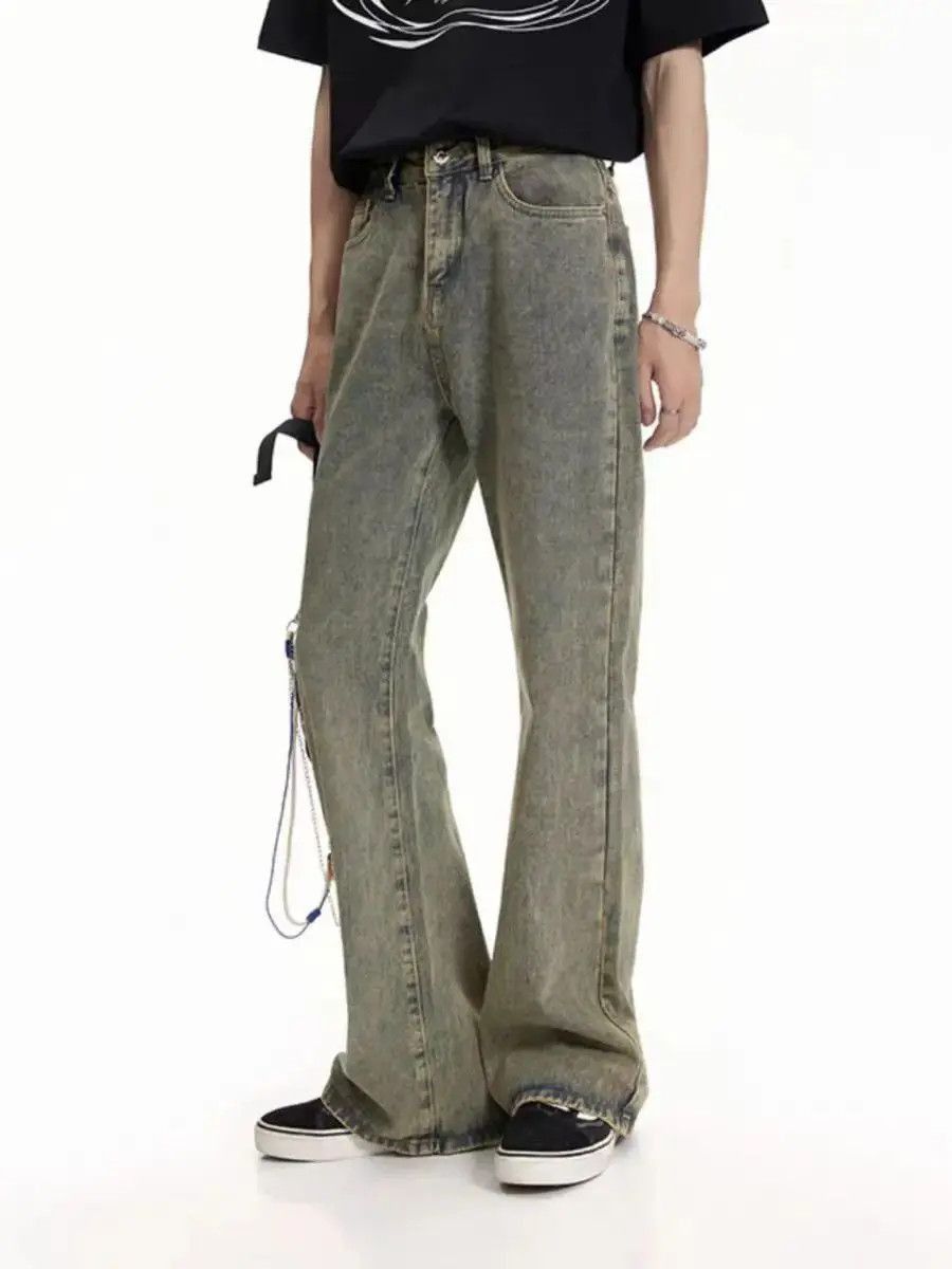 Japanese Brand Vintage made old casual jeans versatile micro flare trousers Size US 32 / EU 48 - 5 Thumbnail