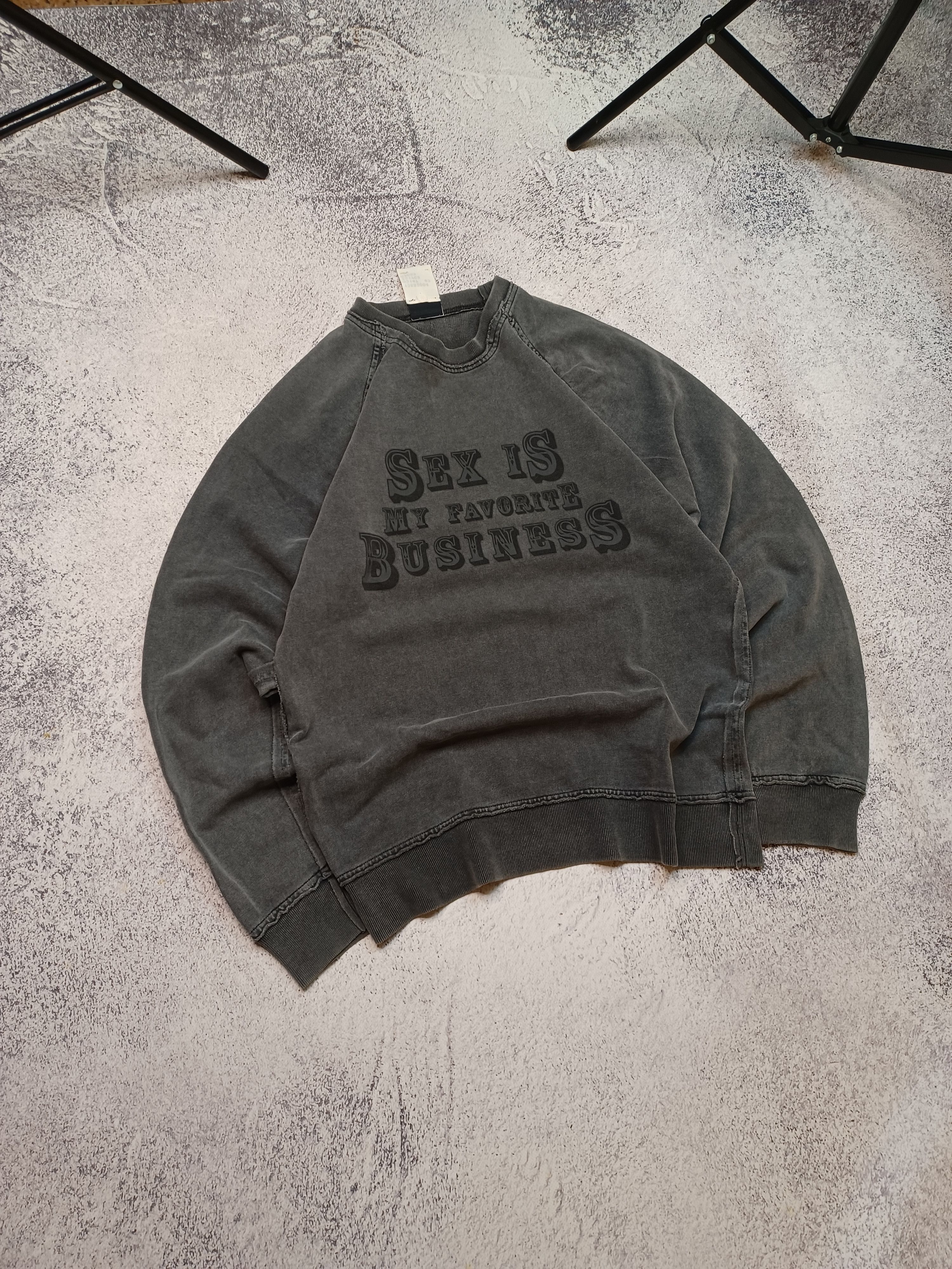 Dolce & Gabbana Dolce & Gabbana Statement Sweatshirt – Washed Black Size US M / EU 48-50 / 2 - 1 Thumbnail