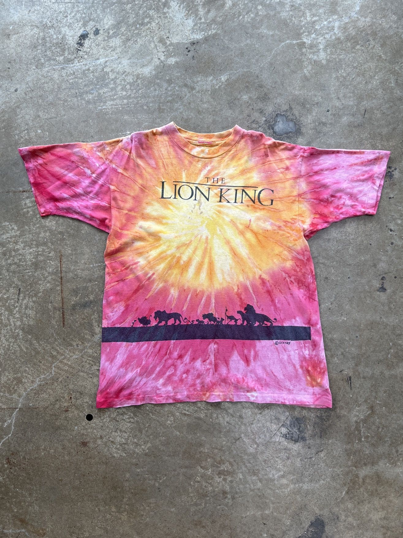 Disney Vintage 90s Disney The Lion King Tie Dye Tee XXL Size US XXL / EU 58 / 5 - 2 Thumbnail