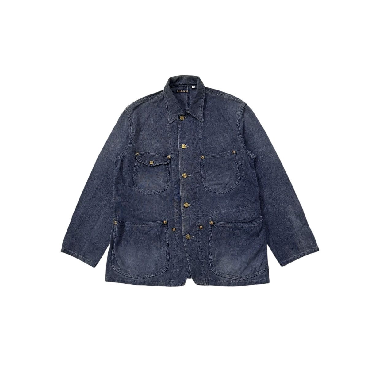 Blue Blue Japan Vintage Blue Blue Duck Canvas Workers Chore Jacket Size US M / EU 48-50 / 2 - 1 Thumbnail