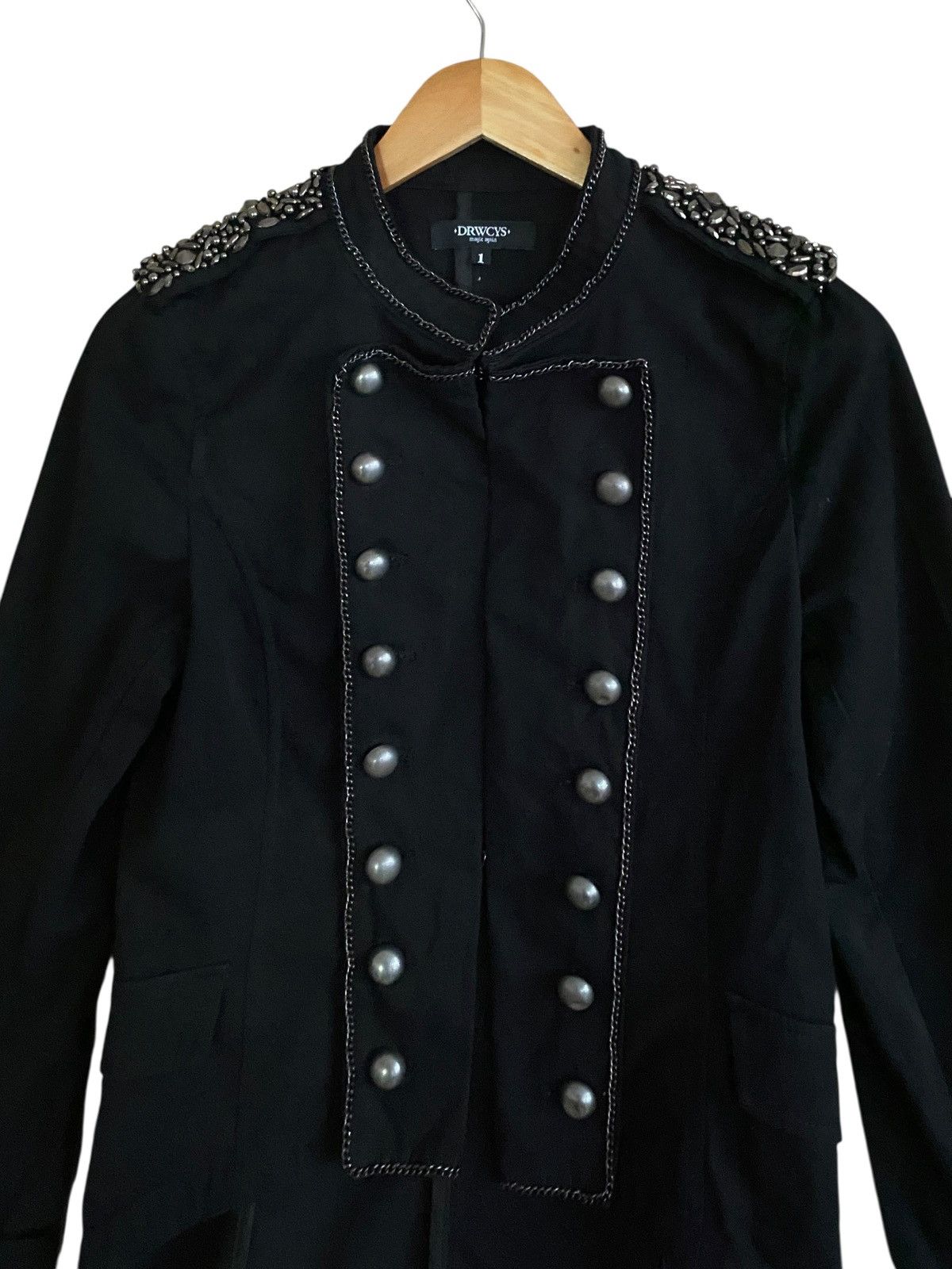 14th Addiction Very Rare Vintage DRWCYS Gothic Stud Button Jacket 1990s Size US S / EU 44-46 / 1 - 3 Thumbnail