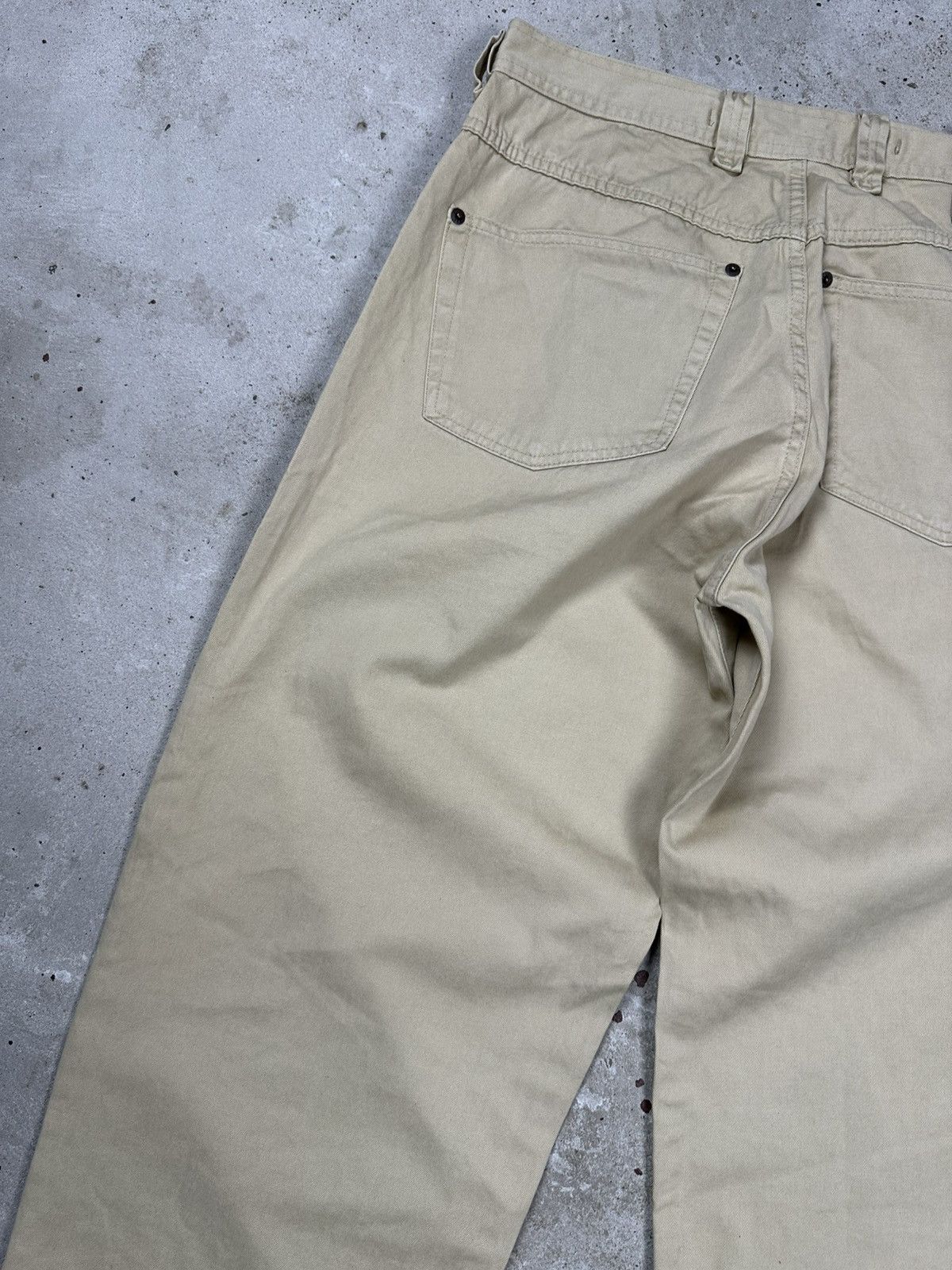 Diesel Vintage 90s Diesel Paddle Beige Baggy Denim Jeans Size US 32 / EU 48 - 14 Thumbnail