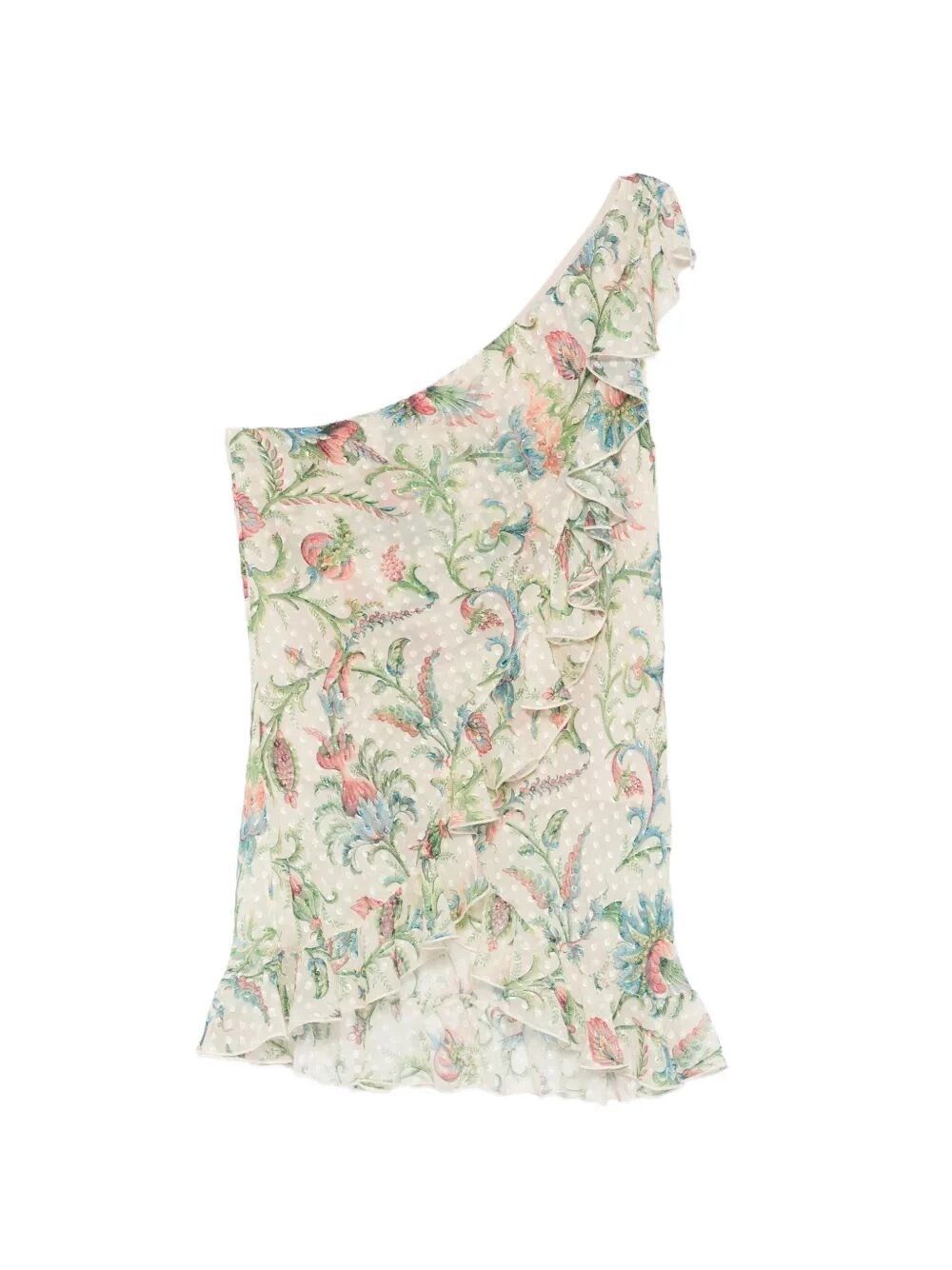 Etro One-Shoulder Top With Ruffles Size M / US 6-8 / IT 42-44 - 1 Thumbnail