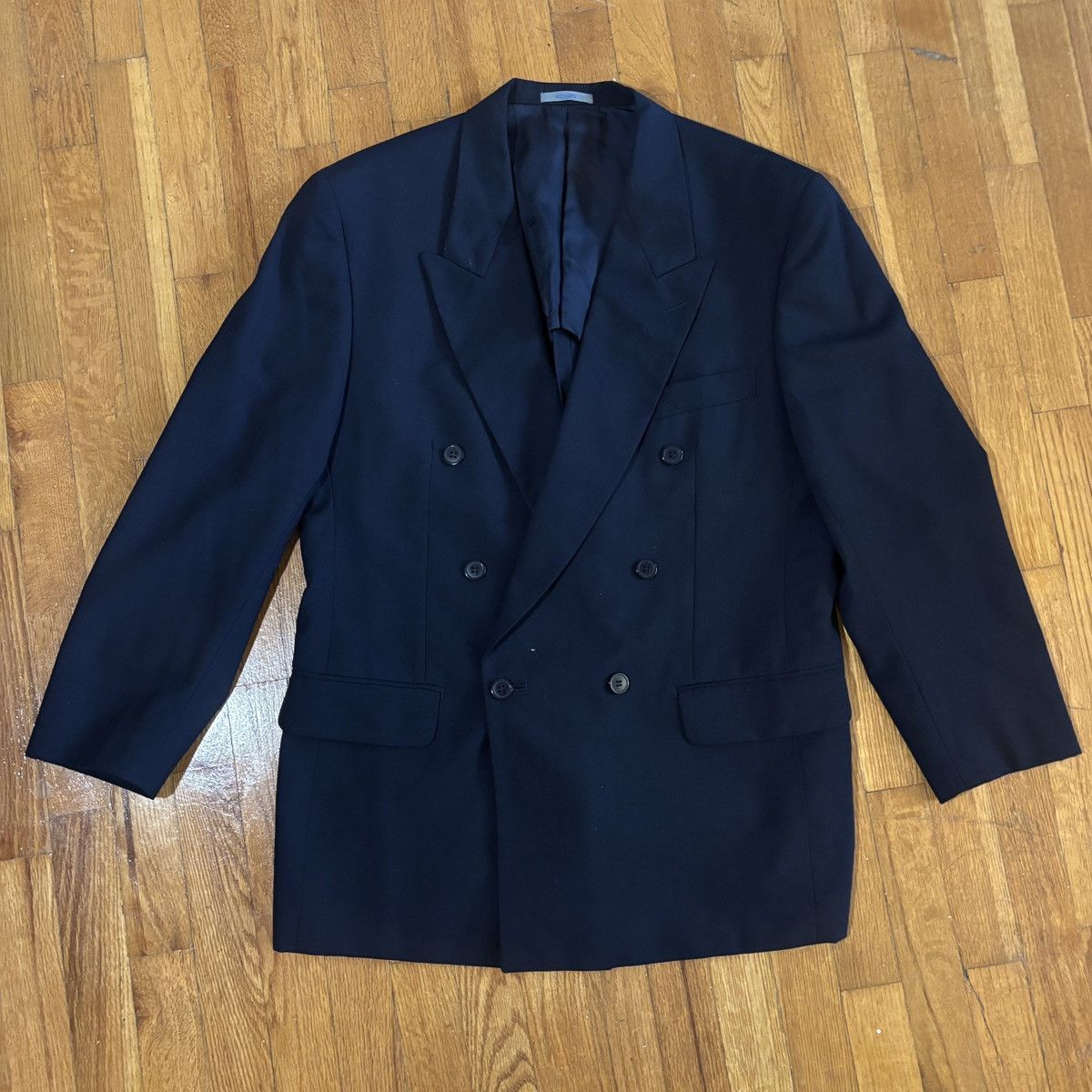 Kenzo Navy Double Breasted Wool Suit Set in Blue, Men's (Size 40r) — image 2 of 6