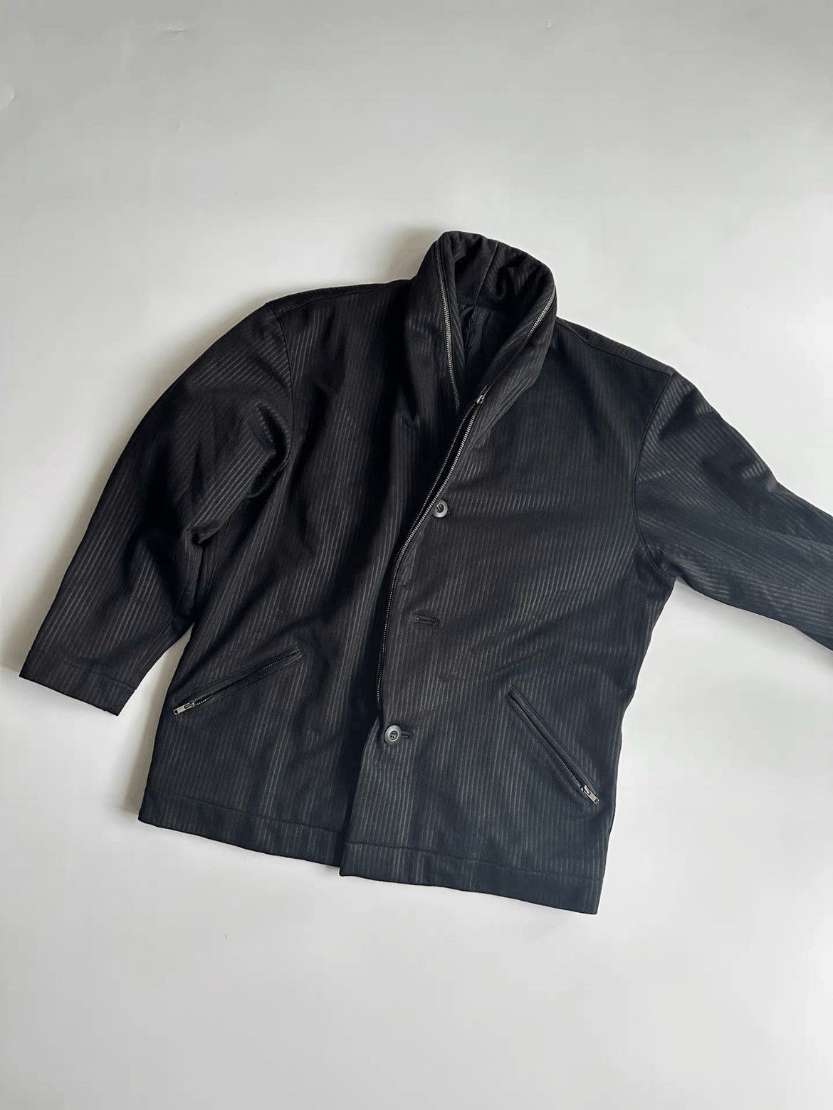 Issey Miyake Issey Miyake Men Y-Neck Jacket-2508 Size US M / EU 48-50 / 2 - 1 Thumbnail