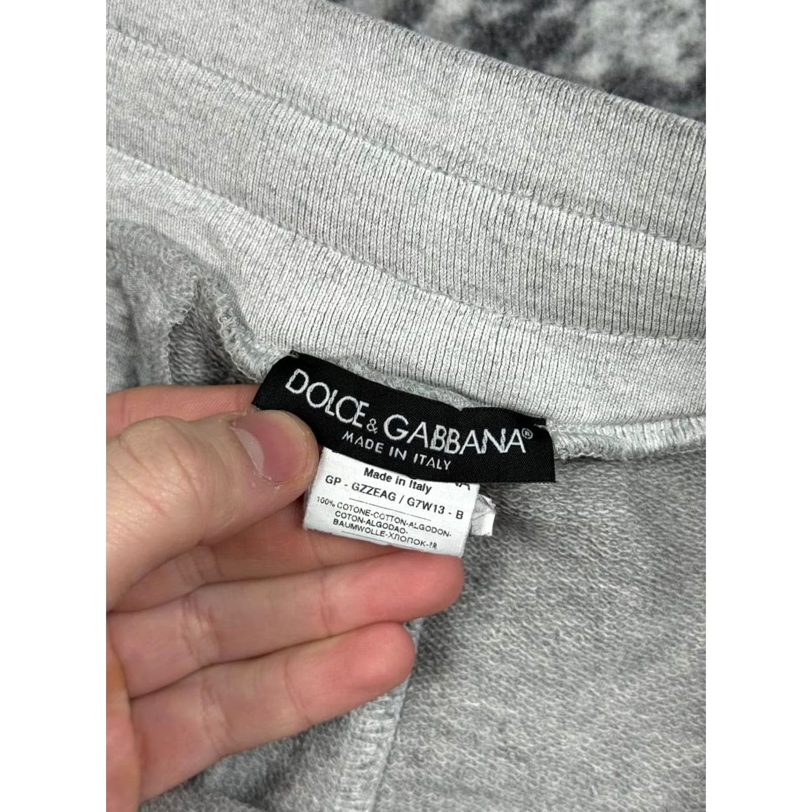 Dolce & Gabbana Dolce&Gabbana Sweatpants Double Drawstring Cotton DG Men Size 48 Gray Size US 32 / EU 48 - 4 Thumbnail
