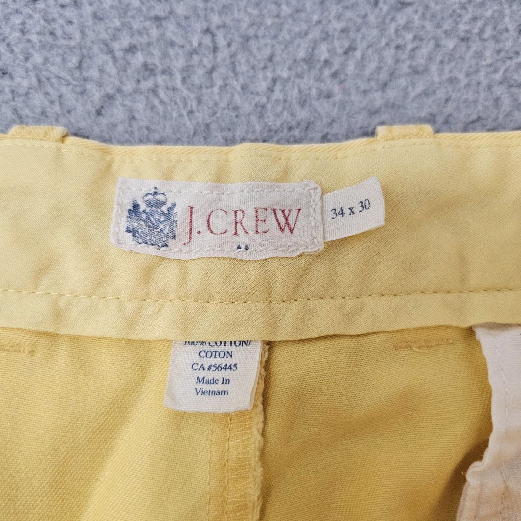J.Crew J.Crew Chino Pants Mens 34X28 Yellow Cotton Classic Straight Flat Front Casual Shirt Pants? Size US 34 / EU 50 - 3 Thumbnail