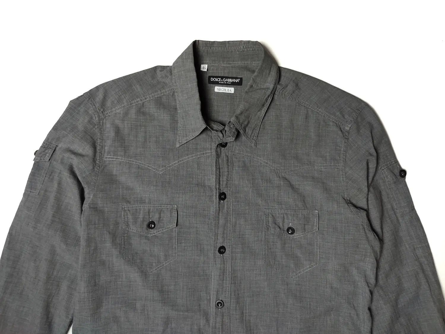 Dolce & Gabbana Dolce Gabbana Sicilia Button Shirt Size US M / EU 48-50 / 2 - 4 Thumbnail