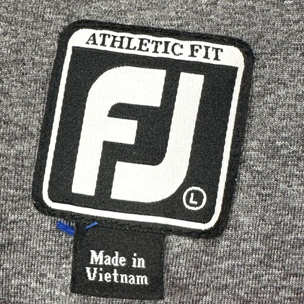 Footjoy FootJoy FJ Golf Polo Shirt Mens Large Grey Striped Athletic Fit Stretch Rugby Size US L / EU 52-54 / 3 - 4 Thumbnail
