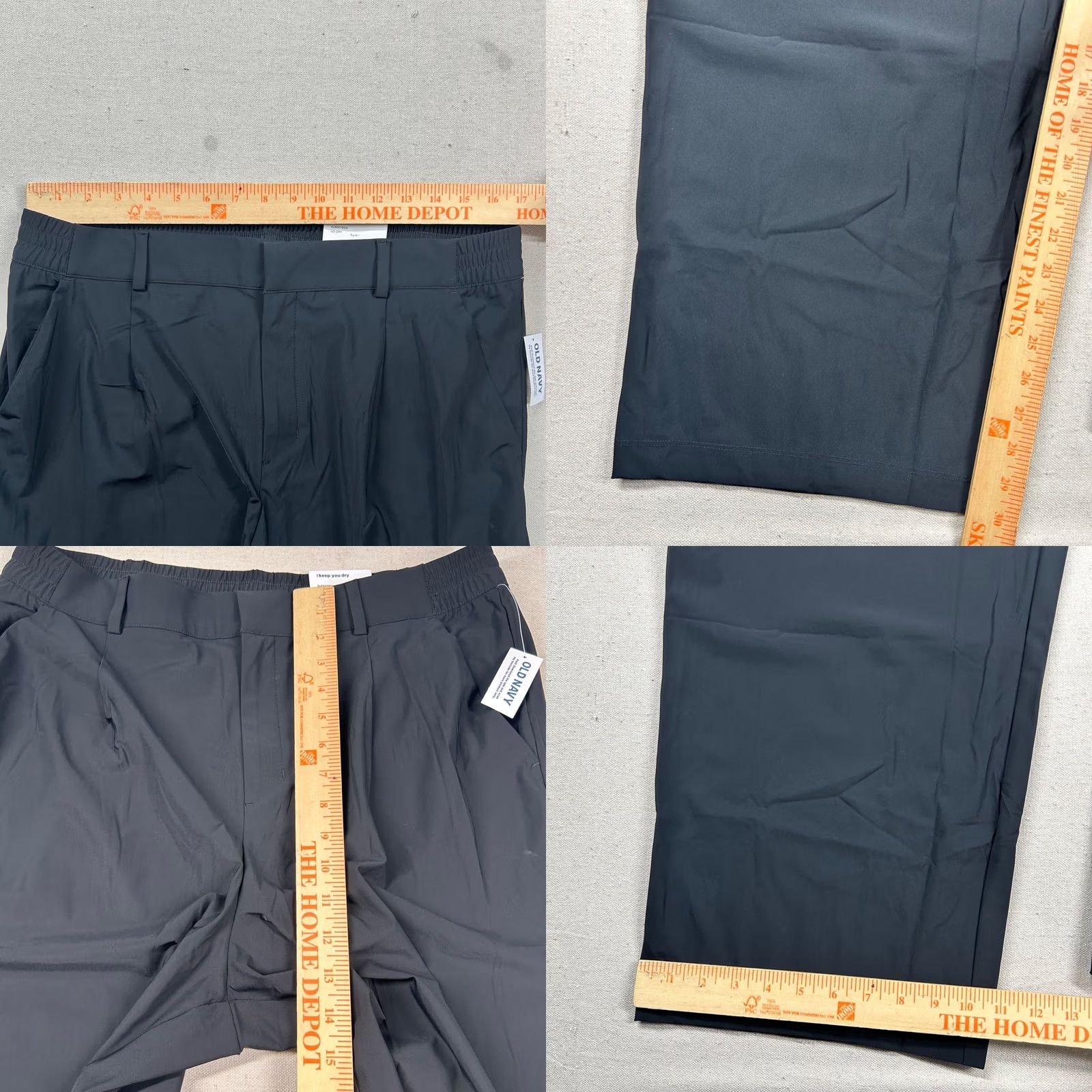 Old Navy Old Navy Pants Womens L Sleektech High Rise Full Length Go-Dry Wide Leg Black Size 36" / US 14 / IT 50 - 8 Thumbnail