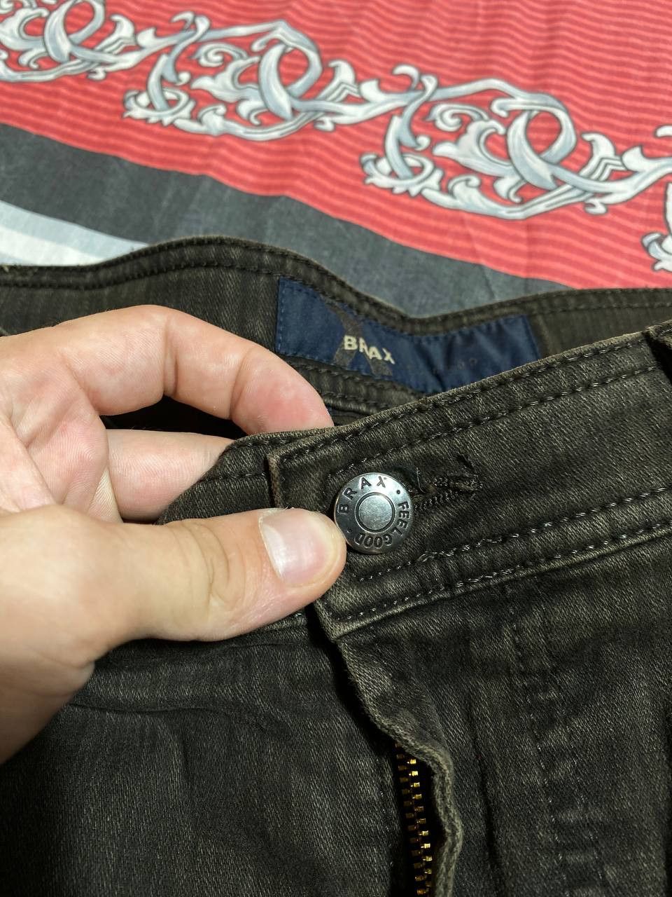 BRAX × Vintage VINTAGE BRAX CARLOS Regular Fit 5-Pocket stretch Jeans. Size US 32 / EU 48 - 10 Thumbnail