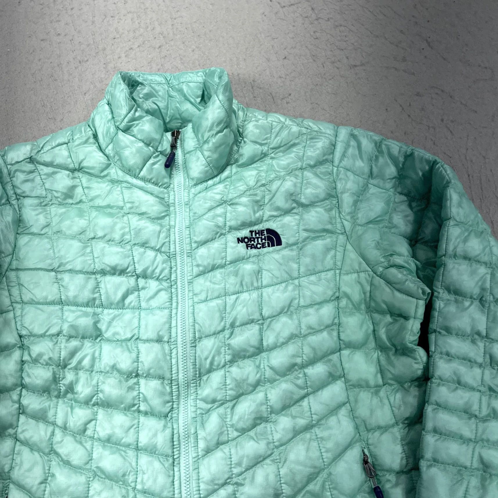 The North Face The North Face Jacket Womens M Green Thermoball Puffer Lightweight Outdoor Urban Casual Zip Long Sleeve Logo Quilted Nylon Orange? Size M / US 6-8 / IT 42-44 - 3 Thumbnail