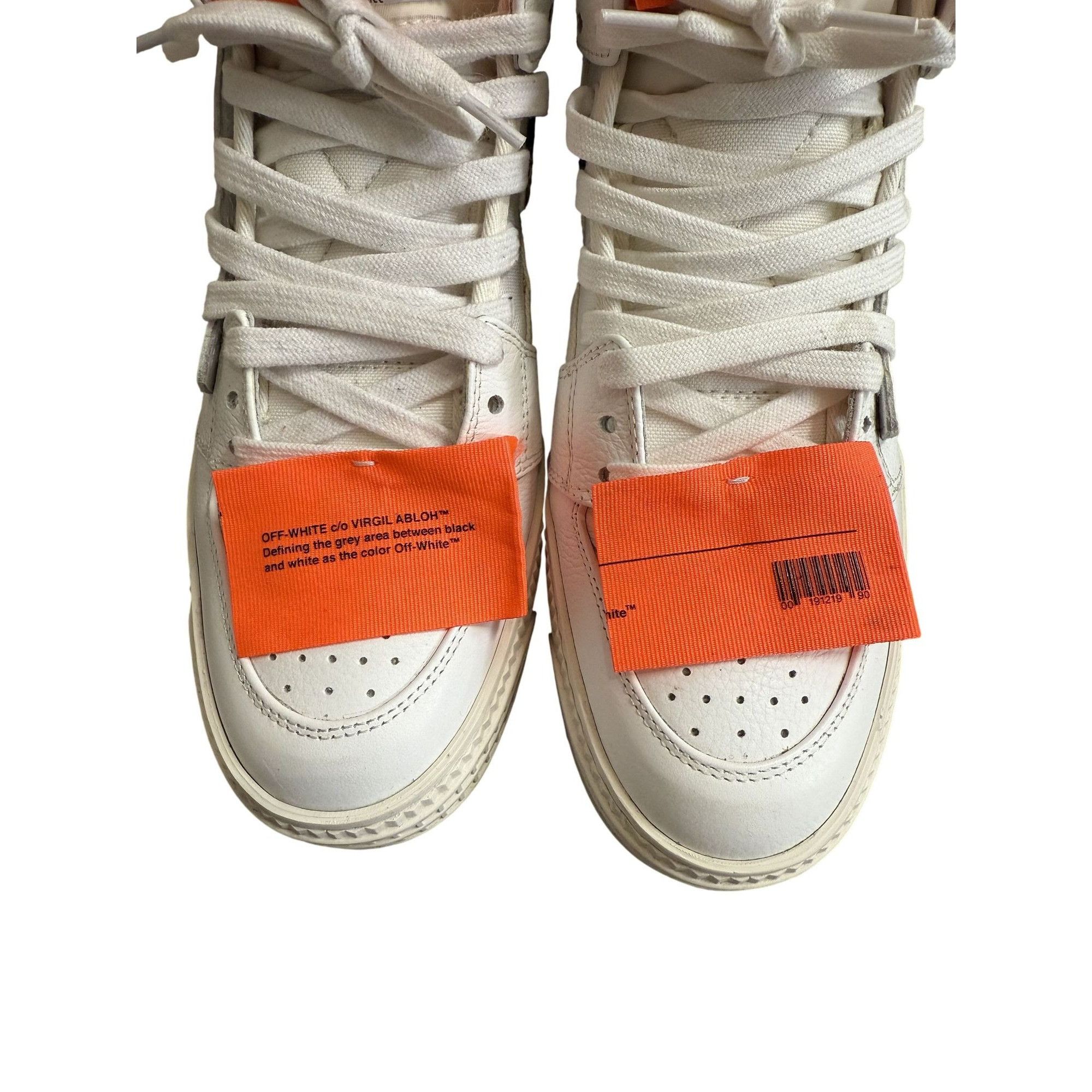 Off-White Off-White Cup Sole 3.0 High-Top Sneakers White/Orange EU 38 Size US 8 / IT 38 - 10 Thumbnail