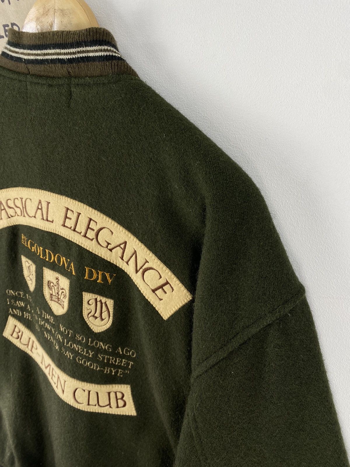 Japanese Brand Vintage 90s Bup-Men Varsity Big Logo Bomber Jacket Size US L / EU 52-54 / 3 - 2 Thumbnail
