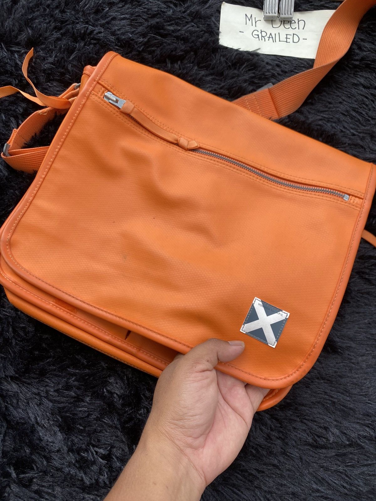 Porter A.P.C Yoshida Luggage Label Shoulder Bag Orange Color Size ONE SIZE - 24 Thumbnail