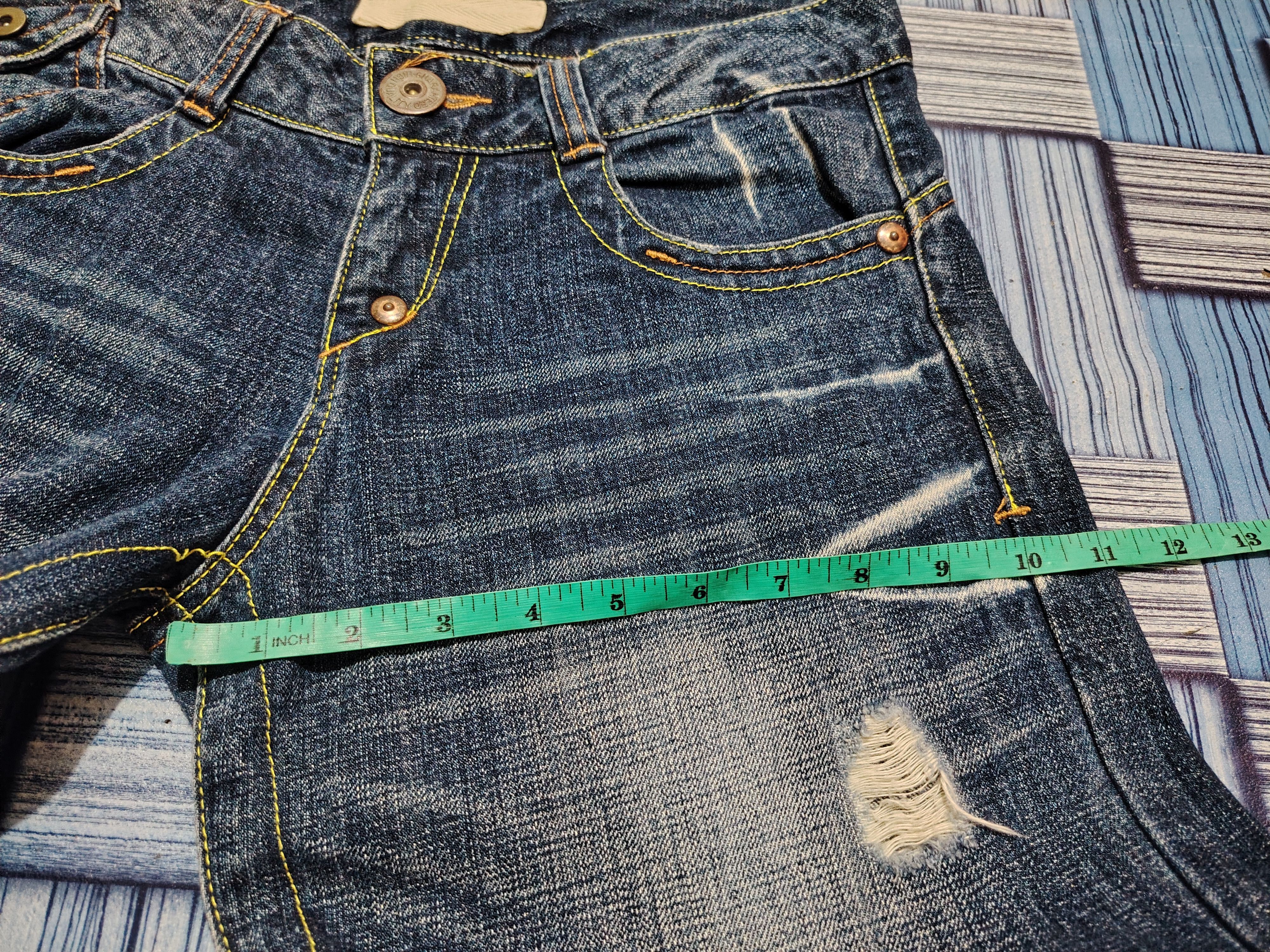 Who Decides War Japanese Saburoku Bell Bottom jeans Flared jeans Size US 31 - 22 Thumbnail
