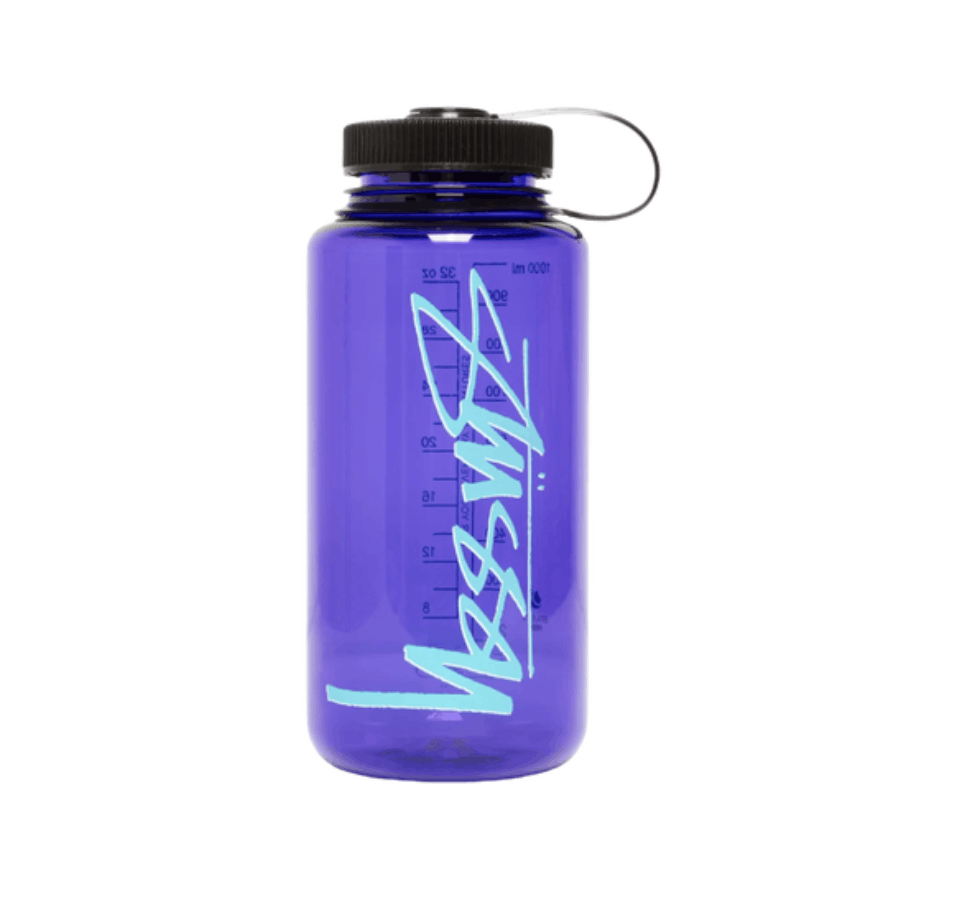 Hypebeast Stüssy Nalgene Water Bottle Purple Size ONE SIZE - 1 Thumbnail