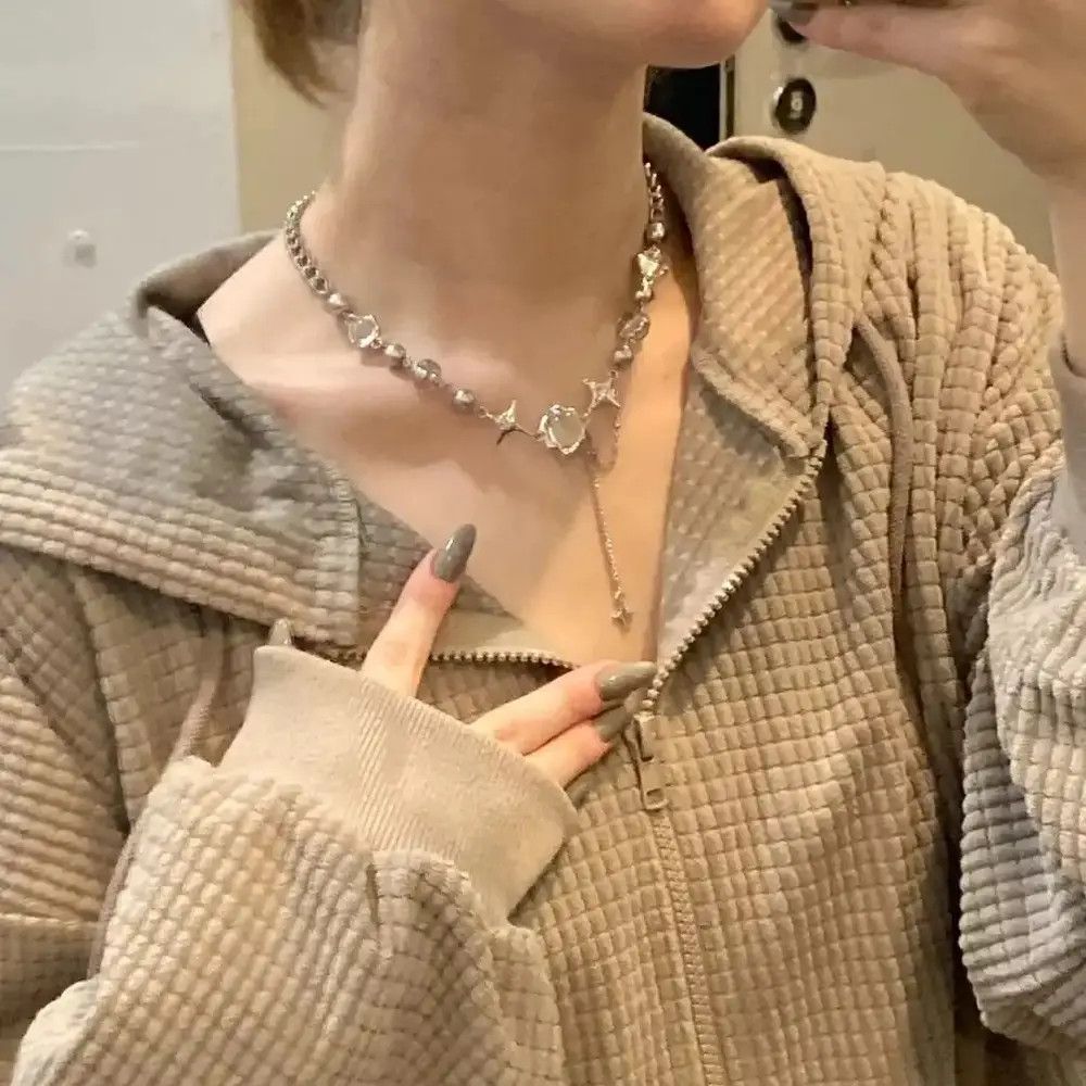 Jewelry Star Crystal Chains Choker Necklace Size ONE SIZE - 4 Thumbnail