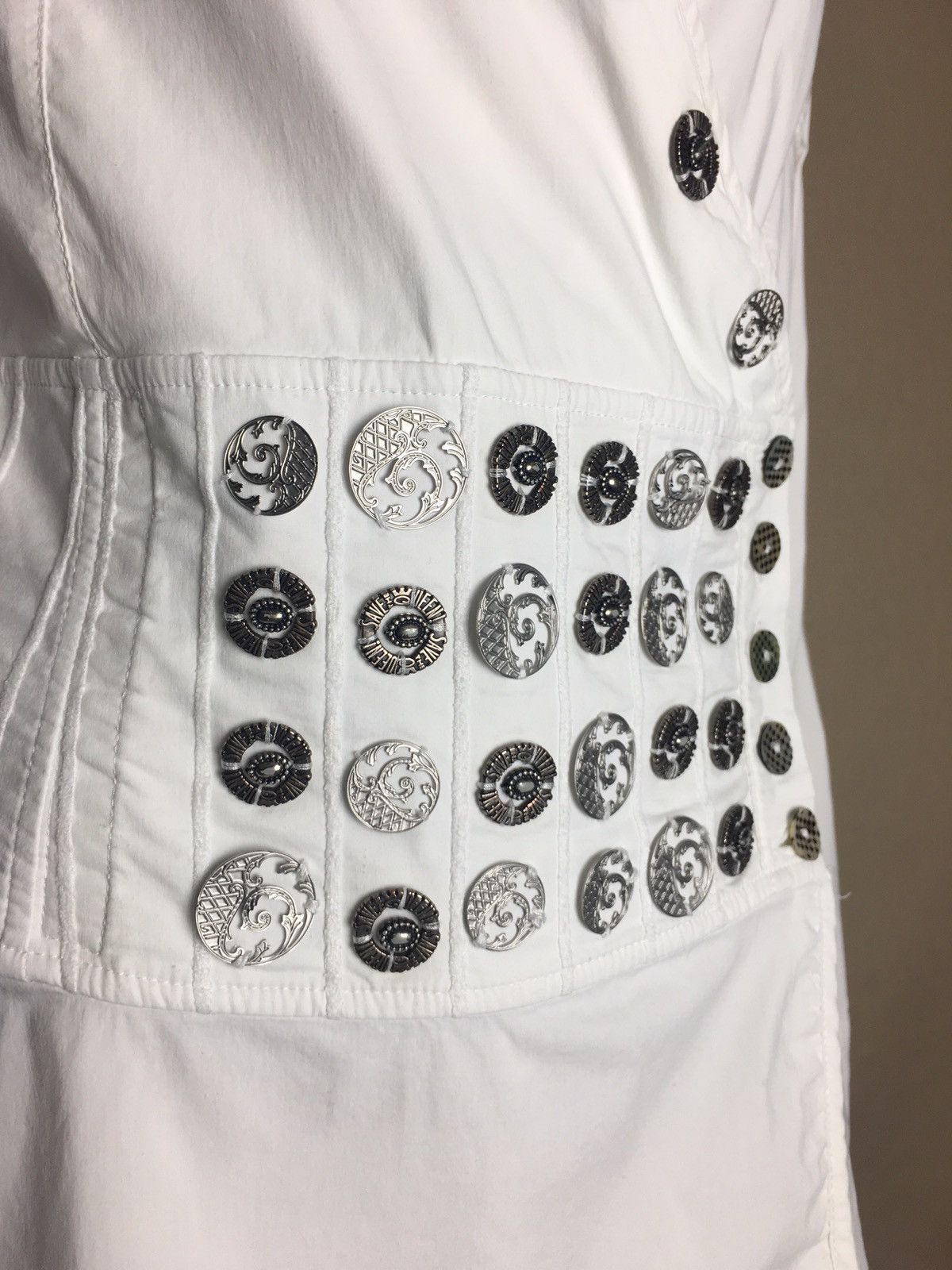 Other Save the Queen Cotton Metal Buttons Womens Blouse Shirt L Size L / US 10 / IT 46 - 7 Thumbnail