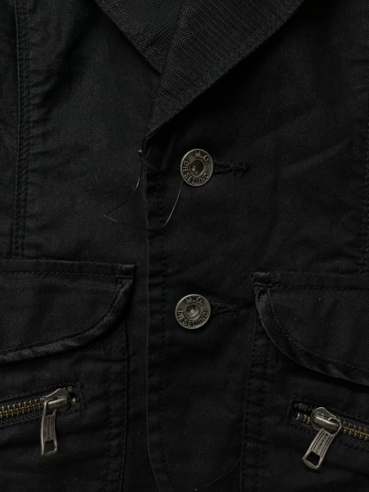 KMRii Y2K DIESEL Flared Jacket Blazer Punk Seditionaries Style Size XS / US 0-2 / IT 36-38 - 6 Thumbnail