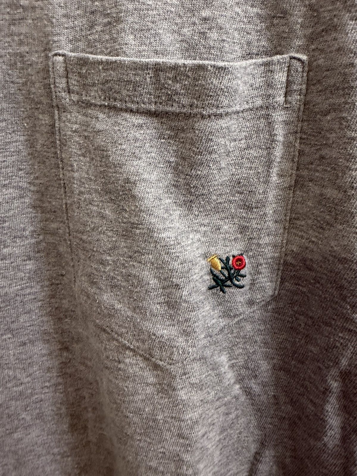 Aime Leon Dore Rose Pocket - Heather Grey Pocket Tee Size US M / EU 48-50 / 2 - 2 Thumbnail