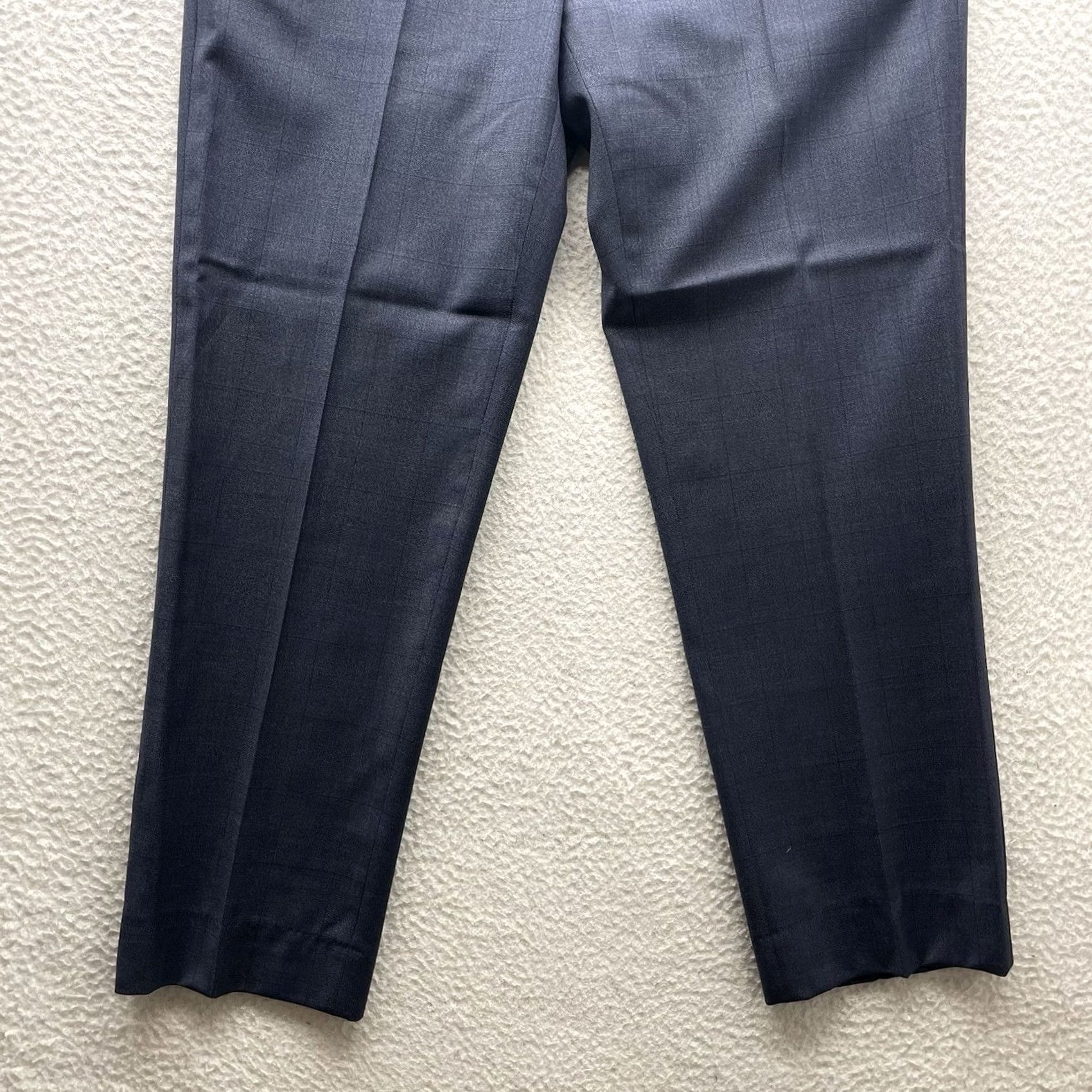 Brooks Brothers Brooks Brothers Regent Pants Mens 38x30 Navy Blue Glen Plaid Dress Pants Size US 38 / EU 54 - 5 Thumbnail