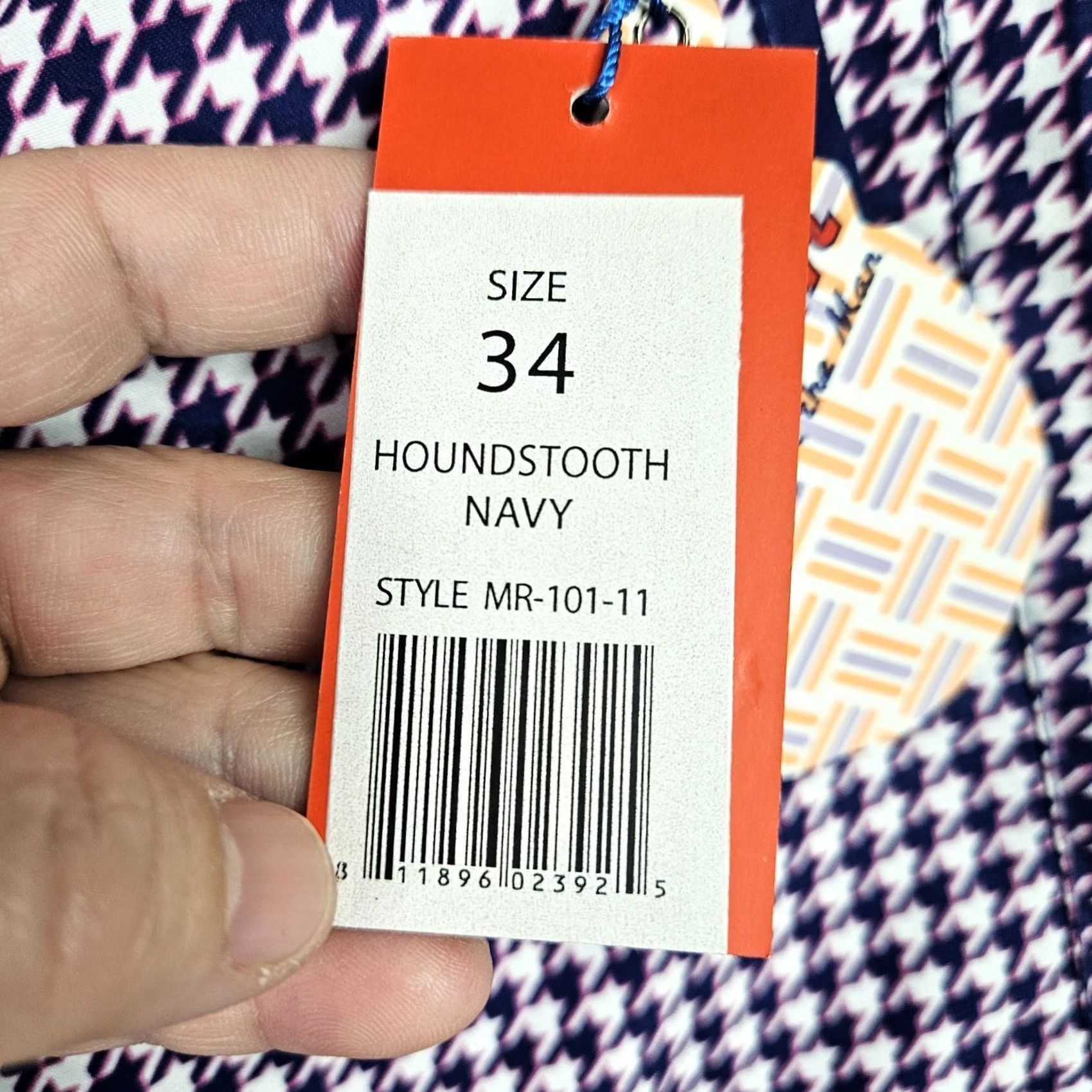 Vintage Mr.Swim Trunks Navy Houndstooth Pattern Lined Board Shorts Size 34 NEW Size US 34 / EU 50 - 4 Thumbnail