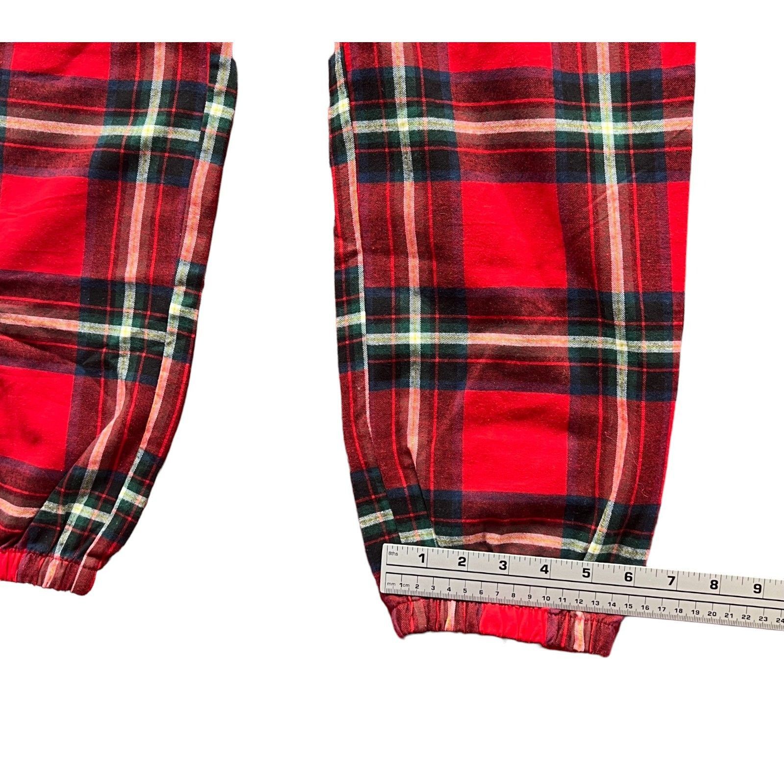 Other Stars Above - Women's Red Plaid Jogger Pajama Pants - Red - Size 26" / US 2 / IT 38 - 9 Thumbnail
