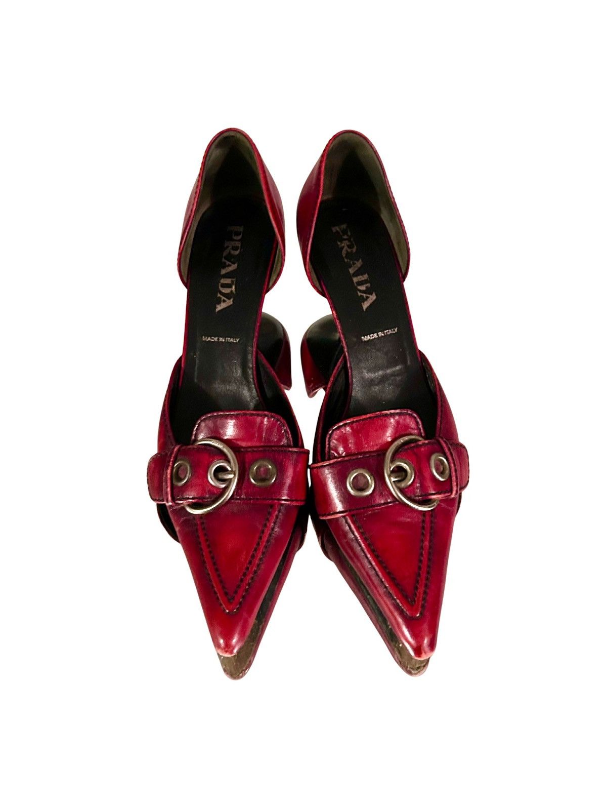 Prada DEVIL WEARS PRADA buckle kitten heels Size US 8.5 / IT 38.5 - 2 Thumbnail
