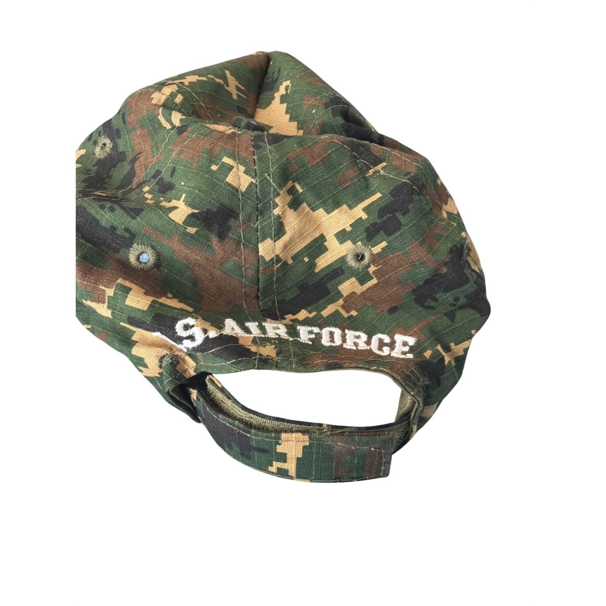 Augusta Sportswear US Air Force Veteran Camouflage Baseball Cap Hat Embroidered Size ONE SIZE - 3 Thumbnail
