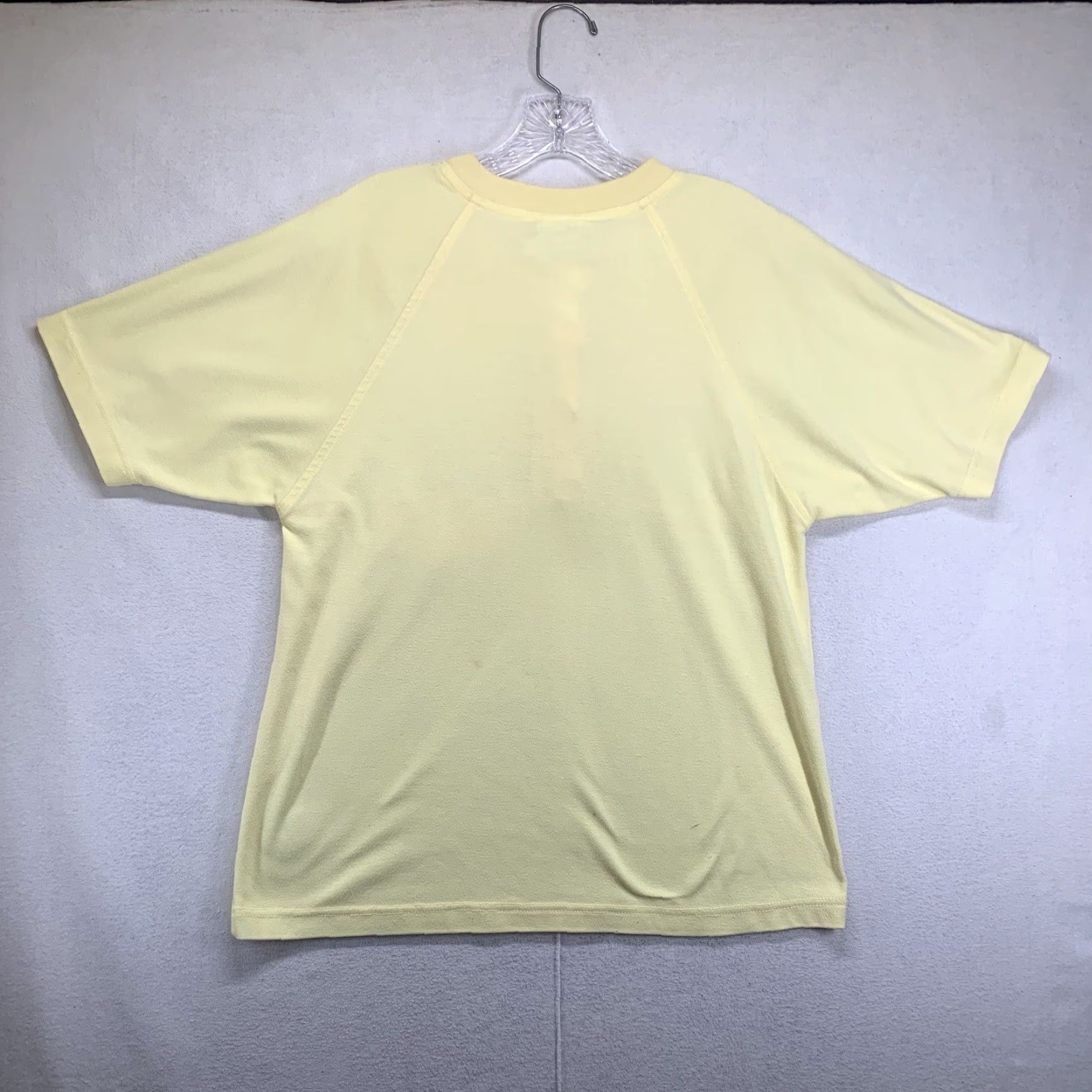Pierre Cardin VINTAGE Pierre Cardin Womens Medium Polyester Cotton T Shirt Knit Top Yellow Shirt Adult M Yellow Classic Retro 70s 80s 90s Womens Size M / US 6-8 / IT 42-44 - 3 Thumbnail