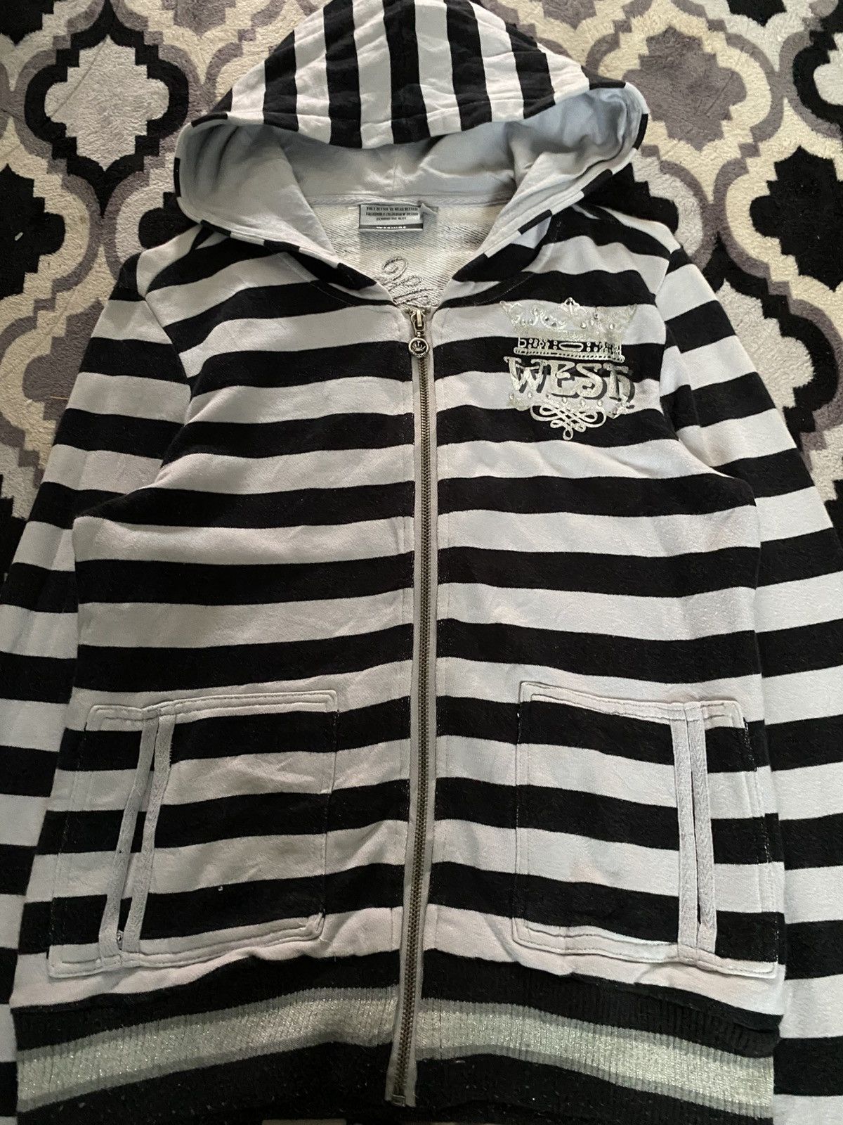 Japanese Brand Y2k weshine striped hoodie Size US M / EU 48-50 / 2 - 4 Thumbnail