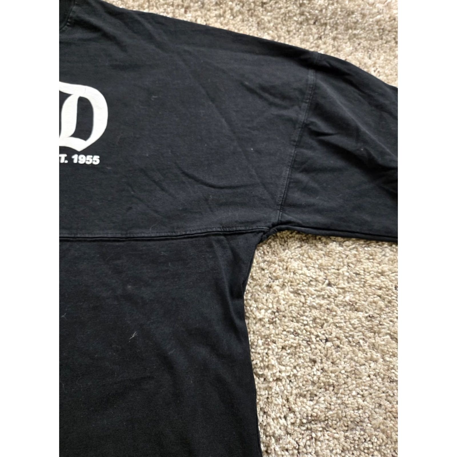 Disney Disney Spirit Jersey Shirt Mens XS Black Long Sleeve Disneyland Resort 1955 Size US XS / EU 42 / 0 - 5 Thumbnail