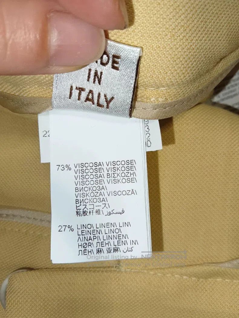 Brunello Cucinelli Brunello Cucinelli High-Waist Linen Pants. Size US 40 / EU 56 - 8 Thumbnail