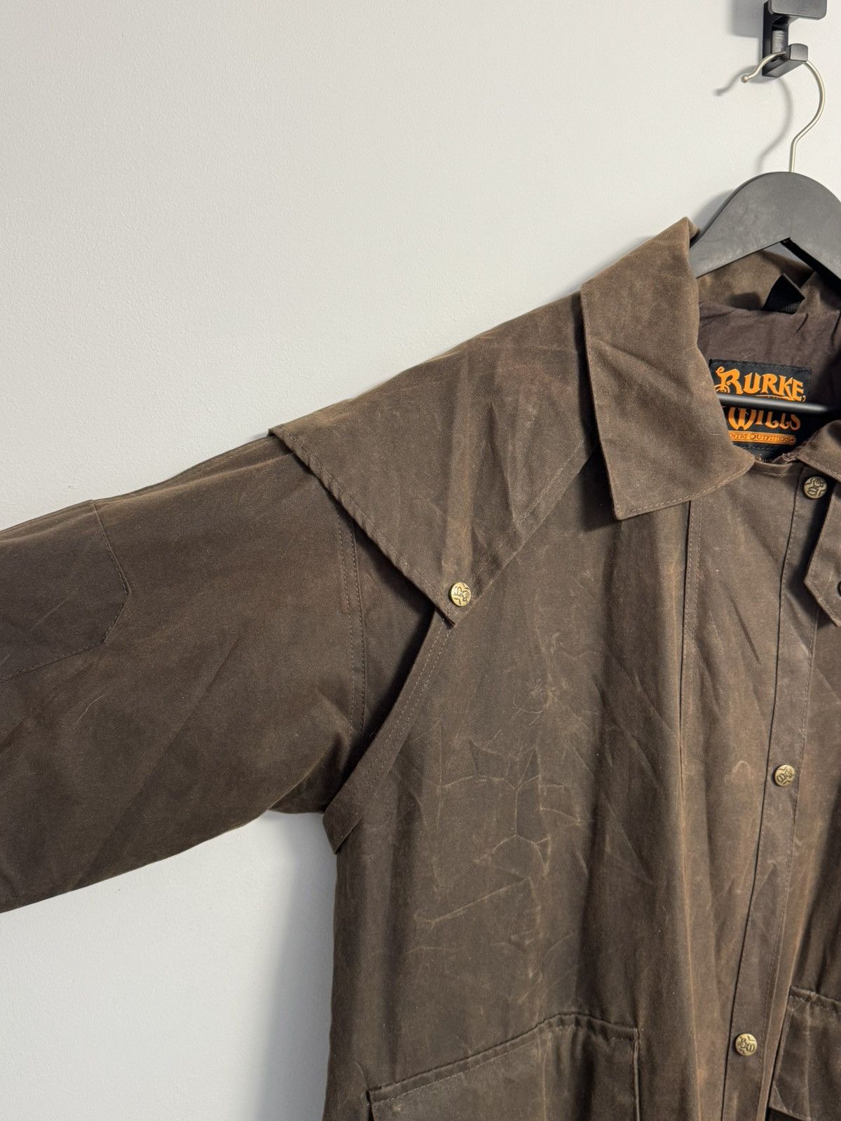 Other Burke Wills vintage wax waxed cotton short weatherall jacket Size US M / EU 48-50 / 2 - 24 Thumbnail