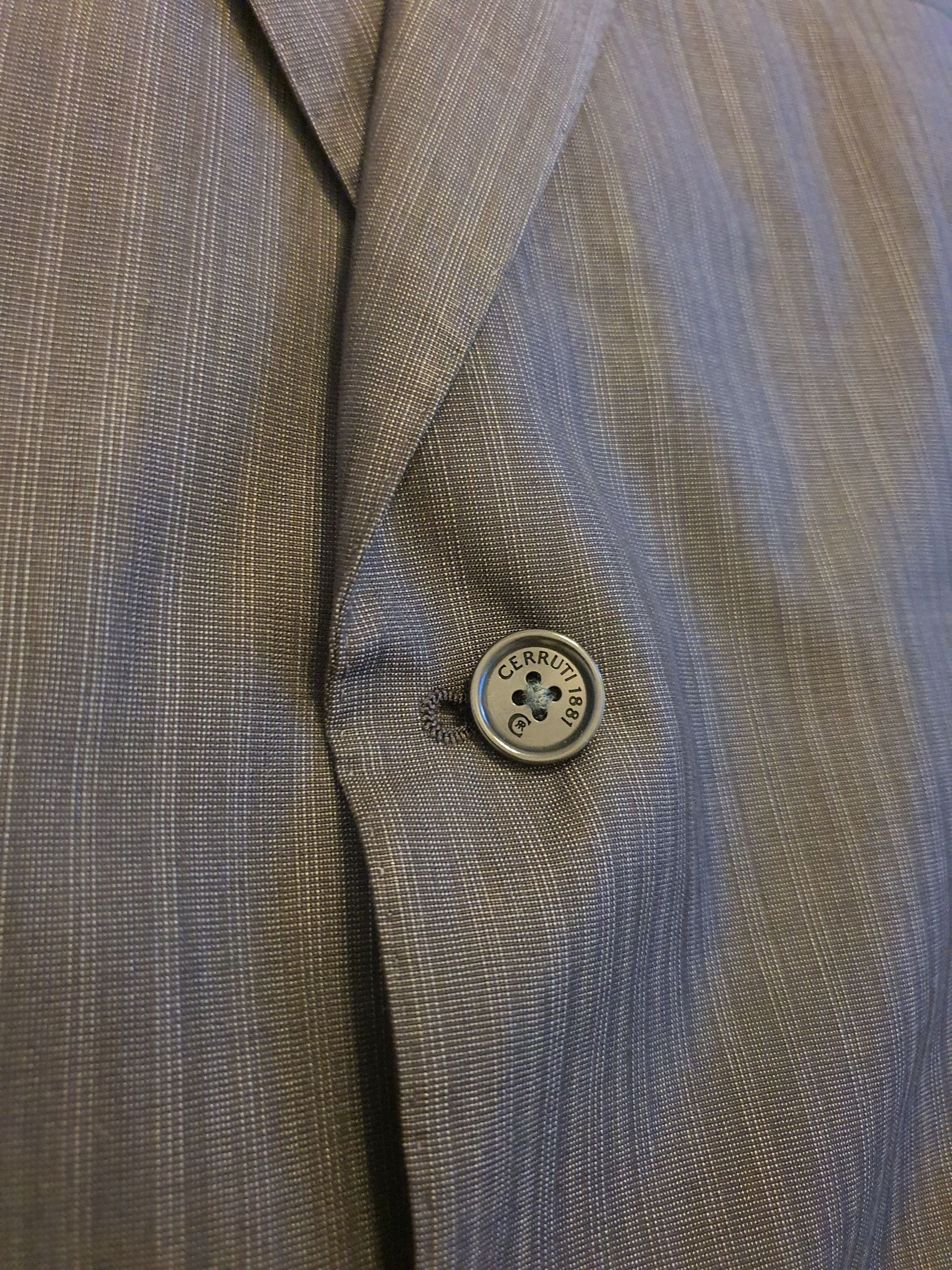 Cerruti 1881 Vintage Sports Coat/Jacket - Dark Gray/Charcoal - Wool, Silk Size 44R - 9 Thumbnail