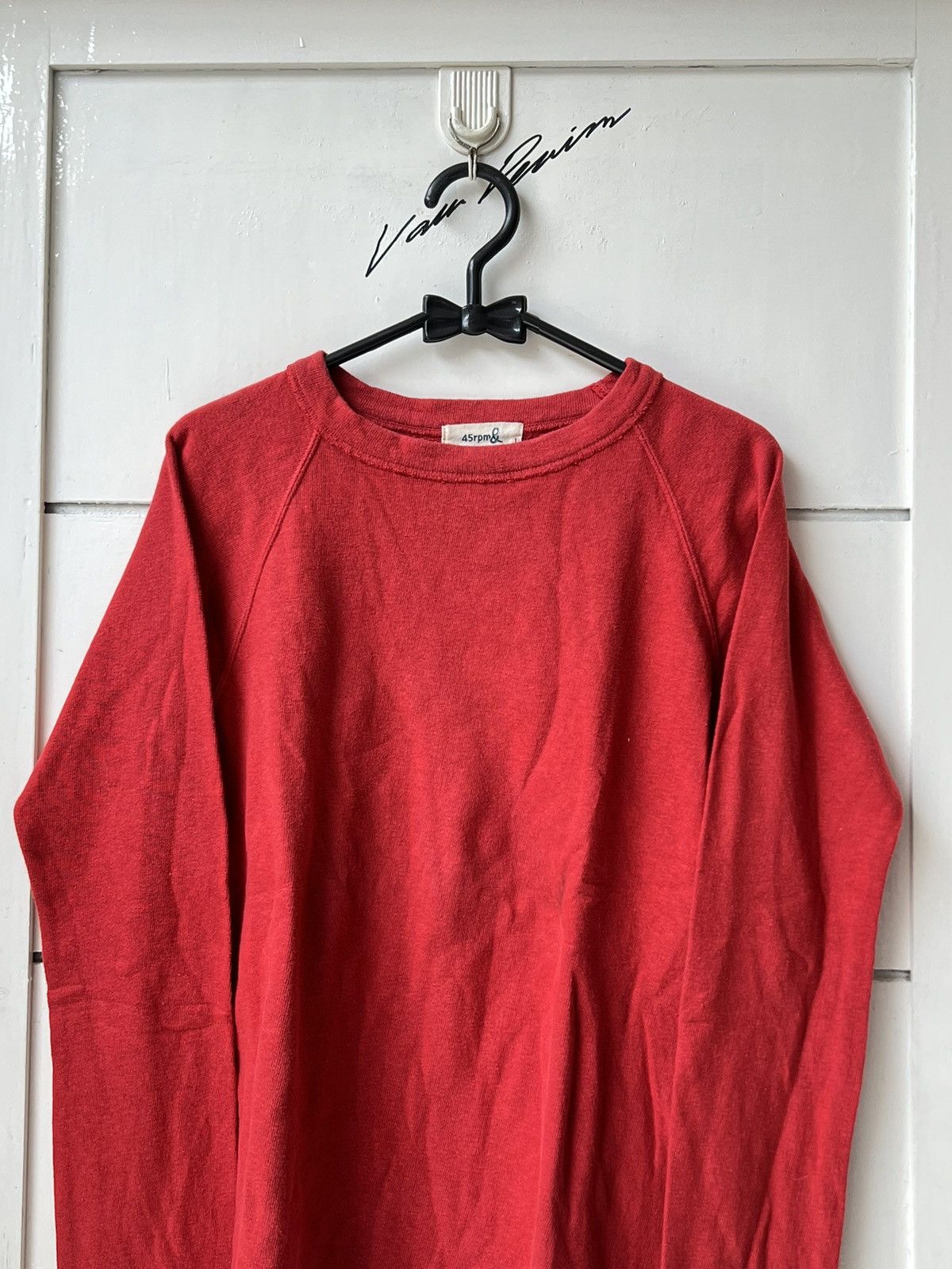 45rpm 45RPM Red Long Sleeve T-shirt Size US XS / EU 42 / 0 - 10 Thumbnail