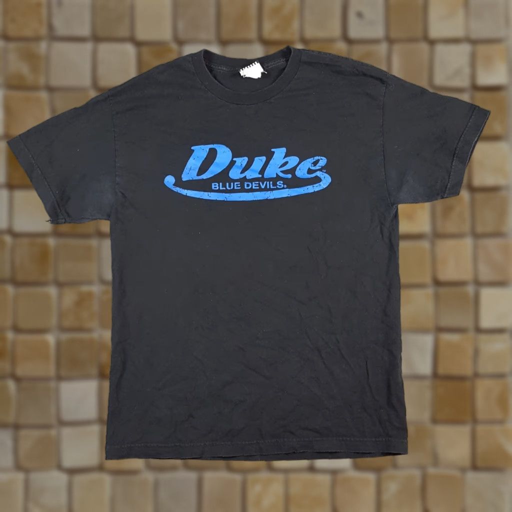 Vintage VINTAGE Duke Blue Devils University Basketball Men's Shirt Size L Black Script T Shirt Size US L / EU 52-54 / 3 - 1 Thumbnail