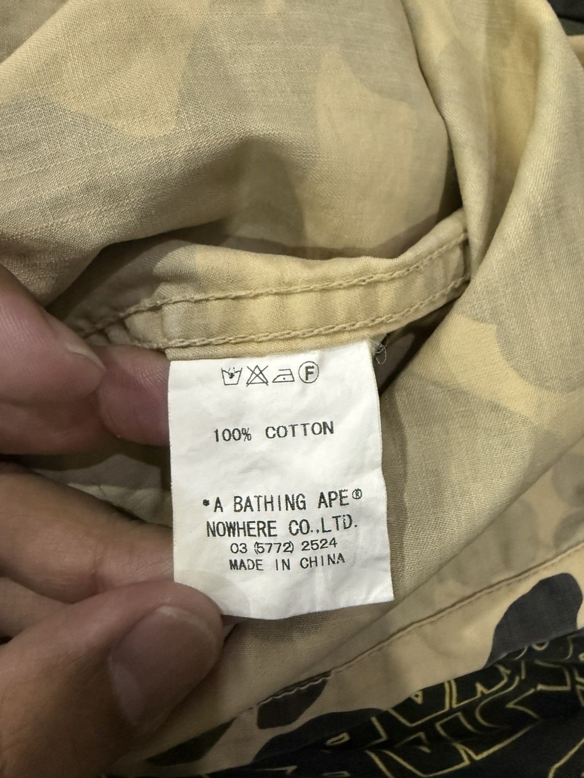 Bape bapesta camo A.S.N.K.A longsleeve button ups shirts Size US M / EU 48-50 / 2 - 8 Thumbnail
