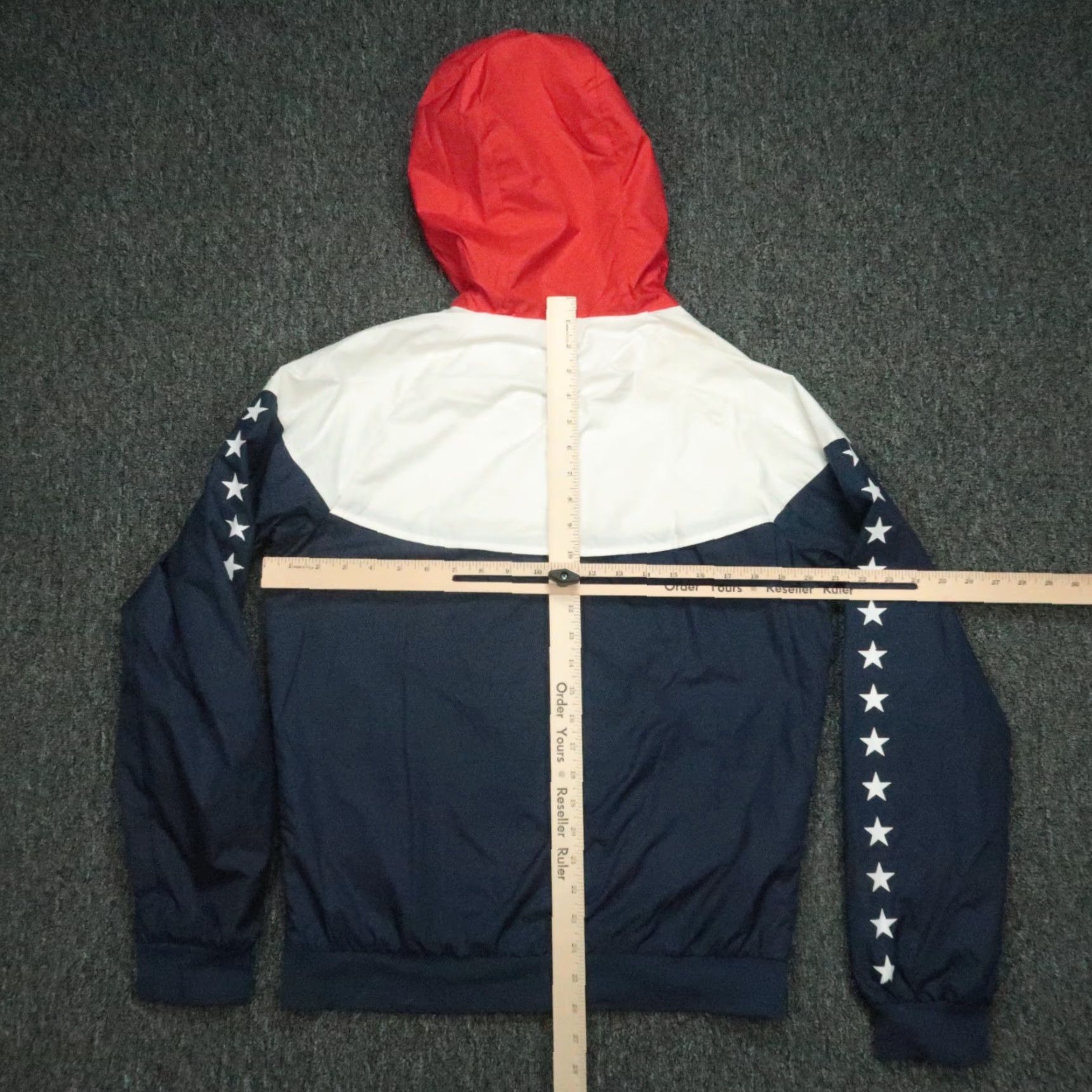 Nike Nike Jacket Mens Small Blue White Windrunner Windbreaker Zip Hooded Pockets Full Zip Regular Fit Sports Casual Size US S / EU 44-46 / 1 - 7 Thumbnail