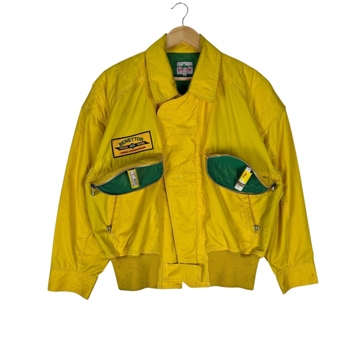 Benetton 🌟BENETTON FORMULA RACING TEAM BOMBER JACKET Size US S / EU 44-46 / 1 - 1 Thumbnail