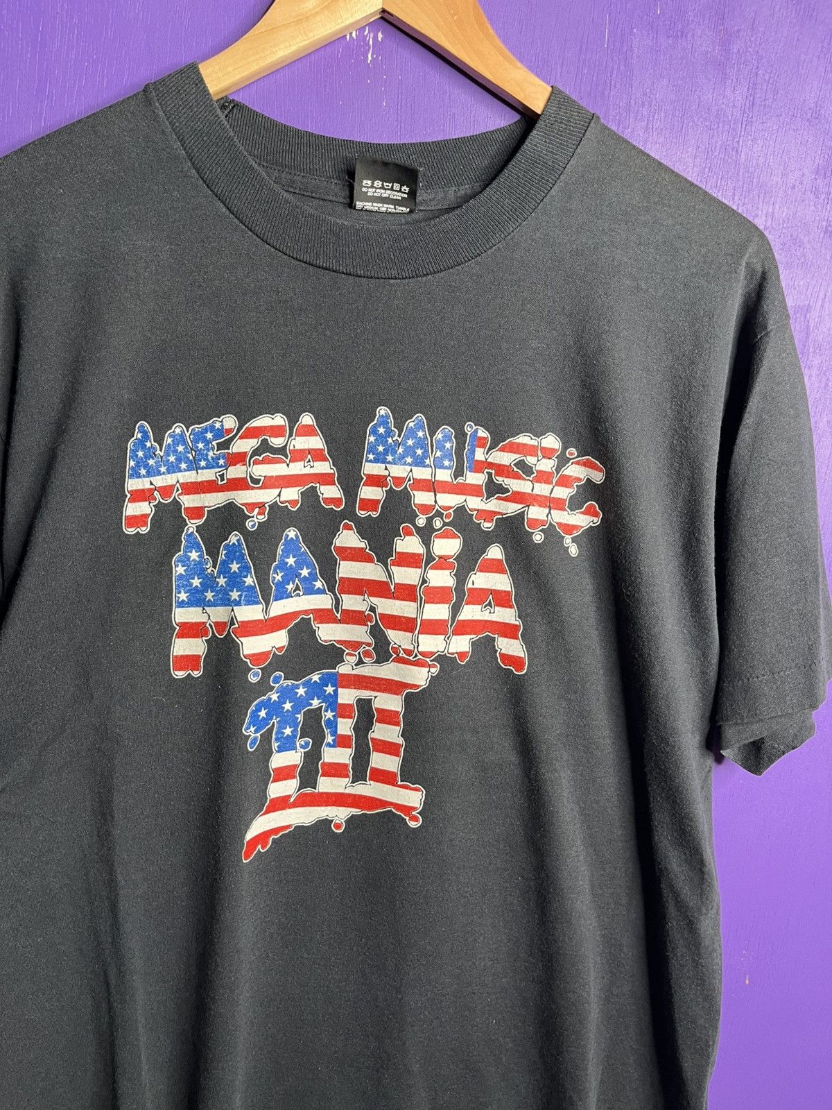 Band Tees × Vintage Vintage 1991 Mega music mania III tour t-shirt Size US L / EU 52-54 / 3 - 3 Thumbnail
