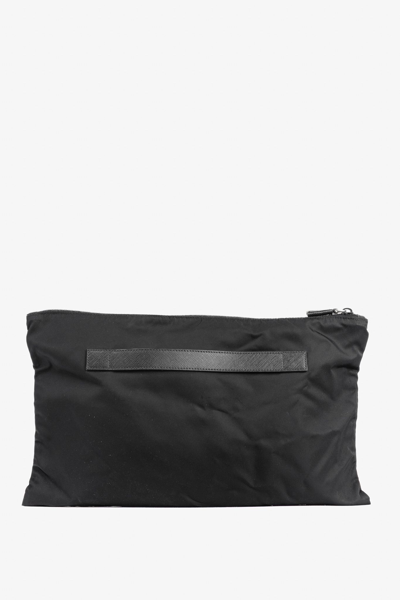 Prada Prada Nero Tessuto Nylon Logo Clutch Size ONE SIZE - 4 Thumbnail