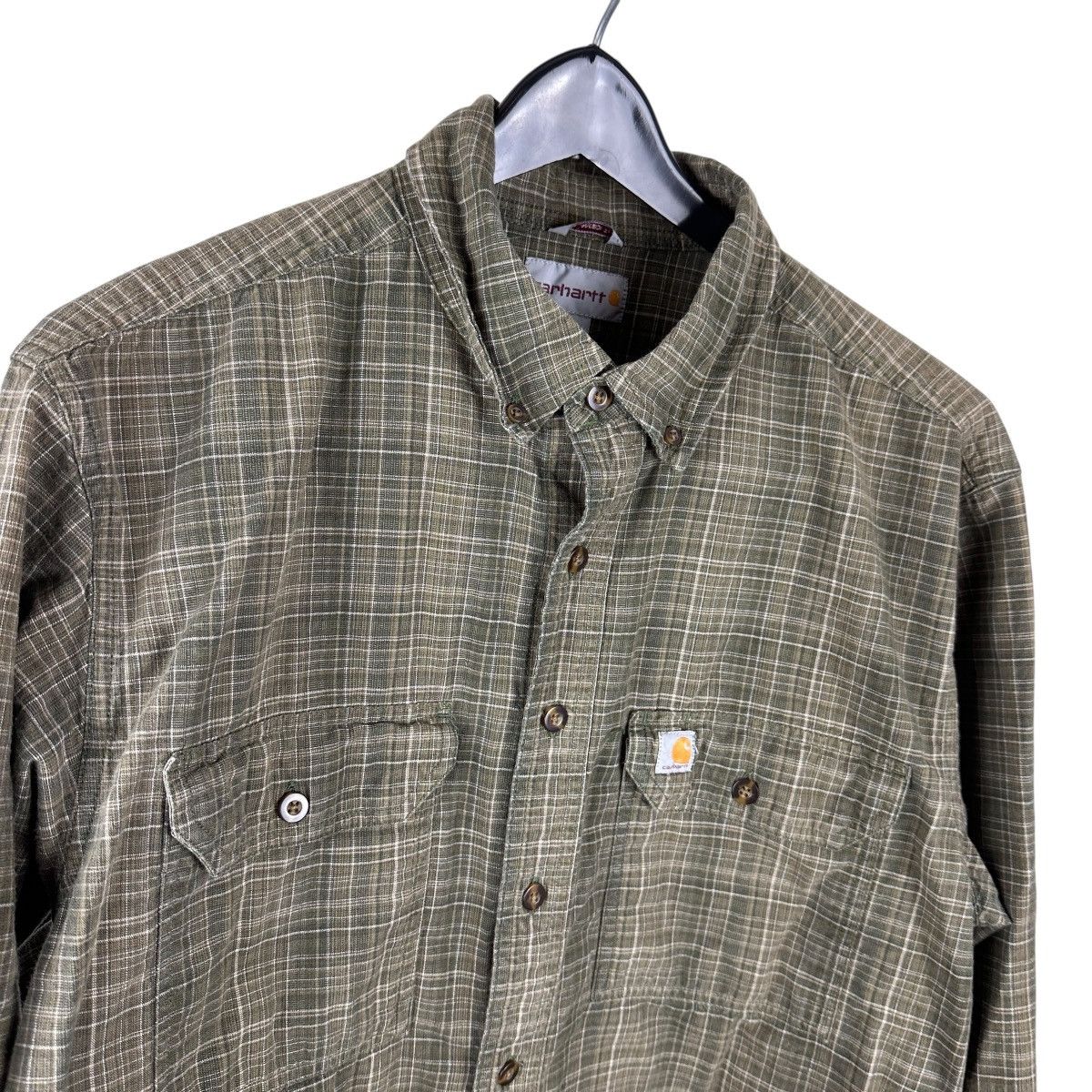 Carhartt Mens Y2K Carhartt Plaid Green Button Down Shirt Size US L / EU 52-54 / 3 - 6 Thumbnail
