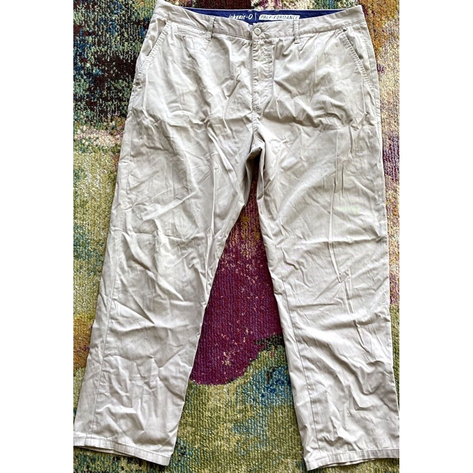 johnnie-O Johnnie-O Pants Khaki Beige Mens 38 38x28 Chino Preppy Golf Travel Countries Sports Inseam 28 Regular Mens Size US 38 / EU 54 - 2 Thumbnail