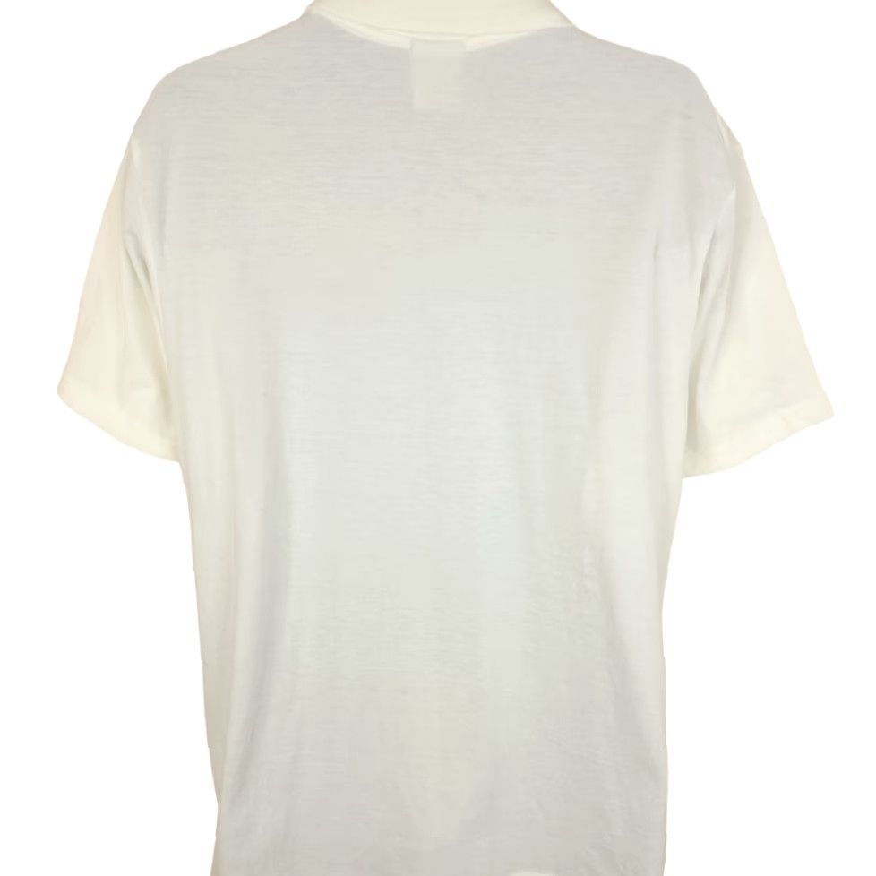 Vintage VINTAGE London Polo Shirt Mens Size Large 90s United Kingdom UK England Travel Starworld White Cotton Button-Up Short Sleeve Collared 90s Mens Size US L / EU 52-54 / 3 - 4 Thumbnail