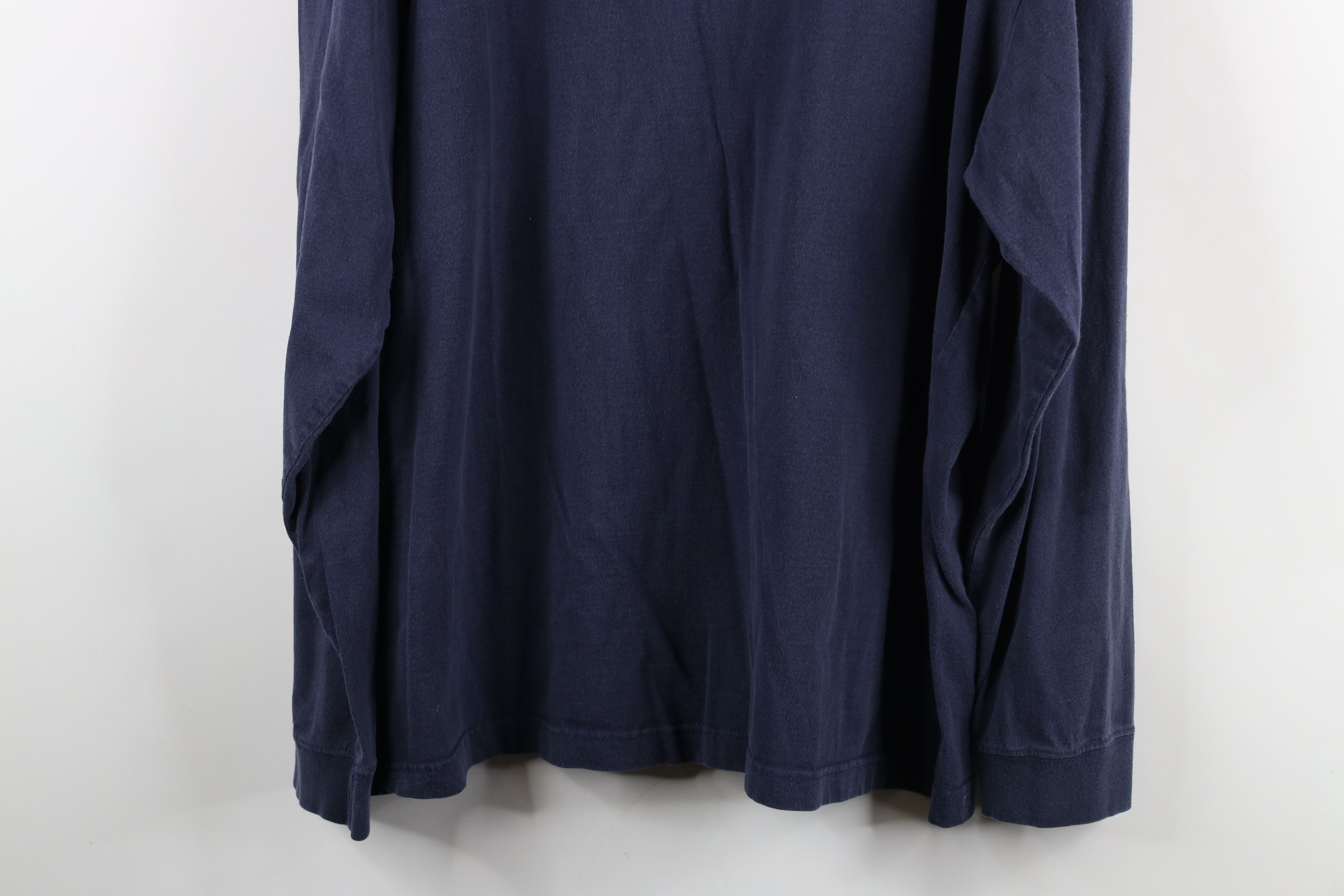 Vintage Vintage 90s Dame University Mock Neck Long Sleeve T-Shirt Size US XXL / EU 58 / 5 - 13 Thumbnail