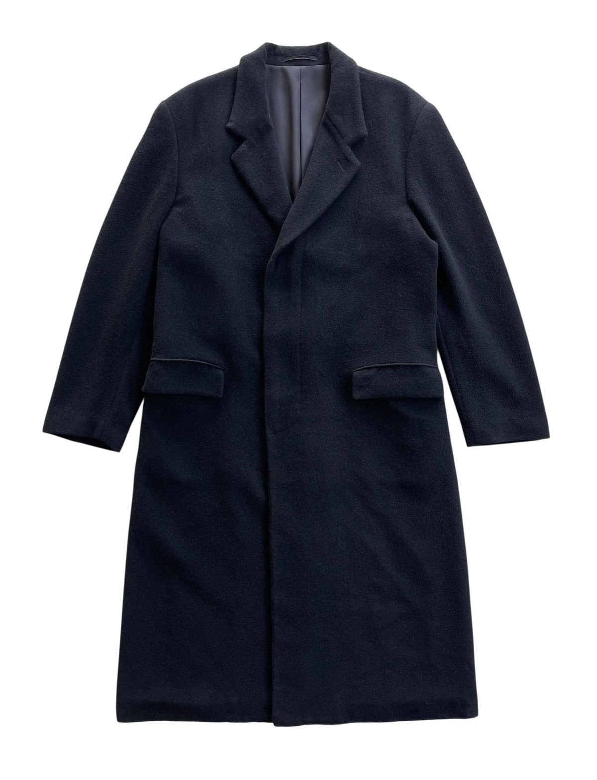 Yohji Yamamoto Yohji Yamamoto Wool Longcoat Black Size US L / EU 52-54 / 3 - 2 Thumbnail