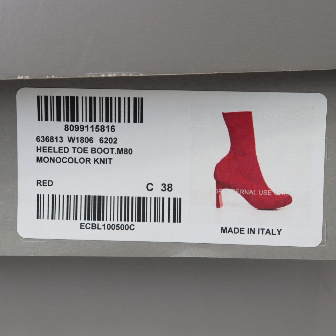 Balenciaga o1rshd1 Heeled Toe Boots in Red Size US 8 / IT 38 - 16 Thumbnail