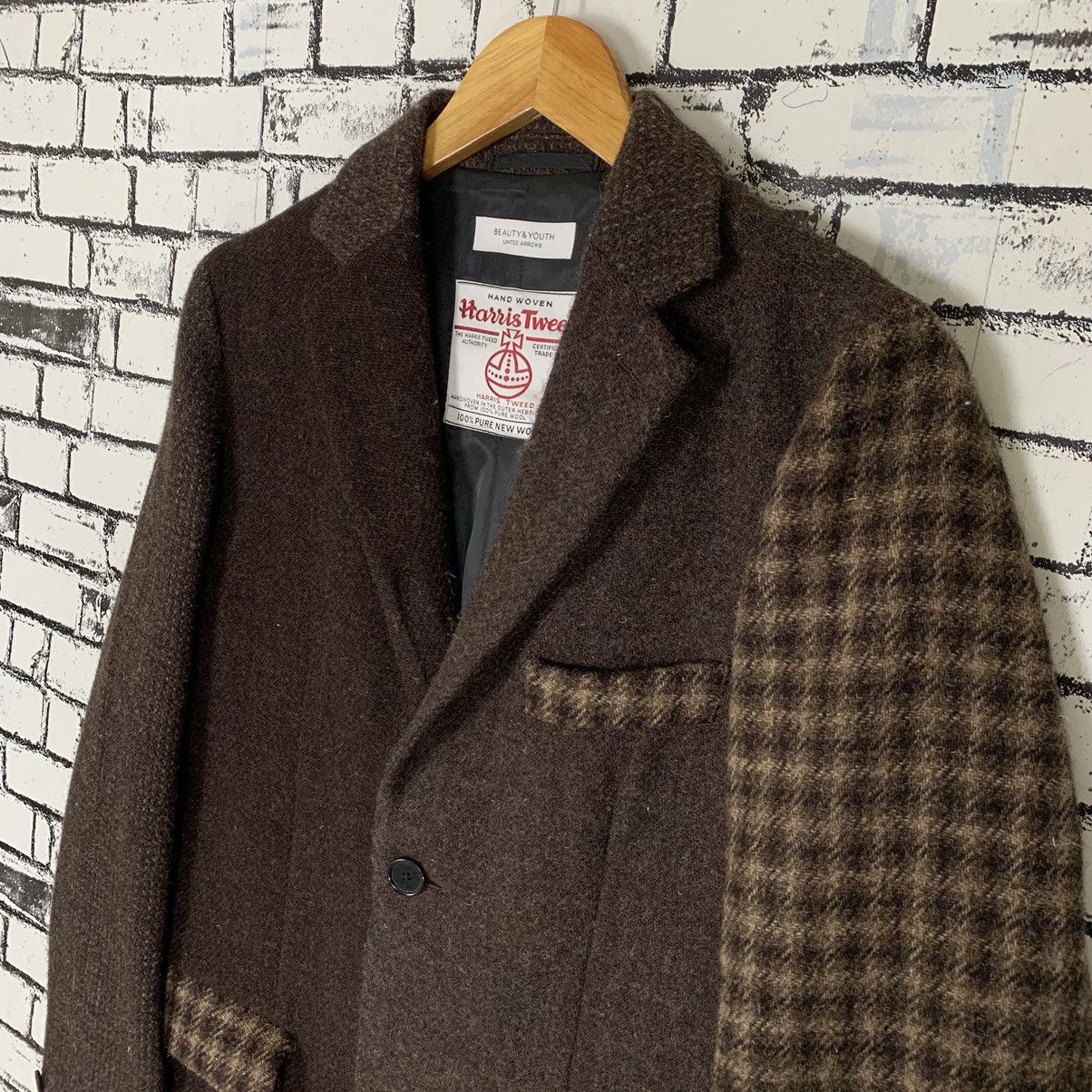 BEAUTY&YOUTH × Harris Tweed × United Arrows Beauty&Youth United Arrows Harris Tweed Wool Coat Blazer Size M / US 6-8 / IT 42-44 - 3 Thumbnail